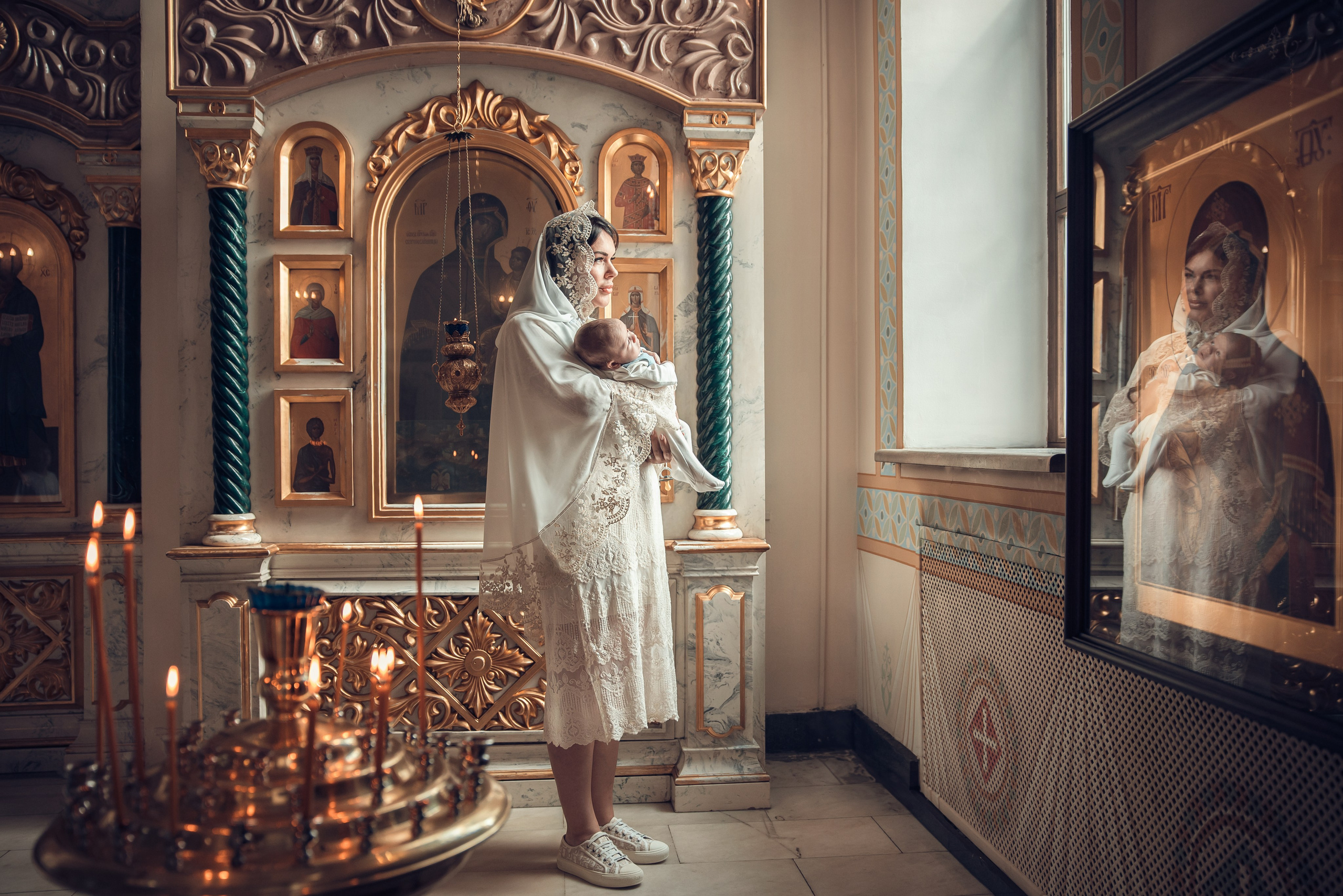 Таинство крещения. Семейный и детский фотограф в Москве Орешина Юлия