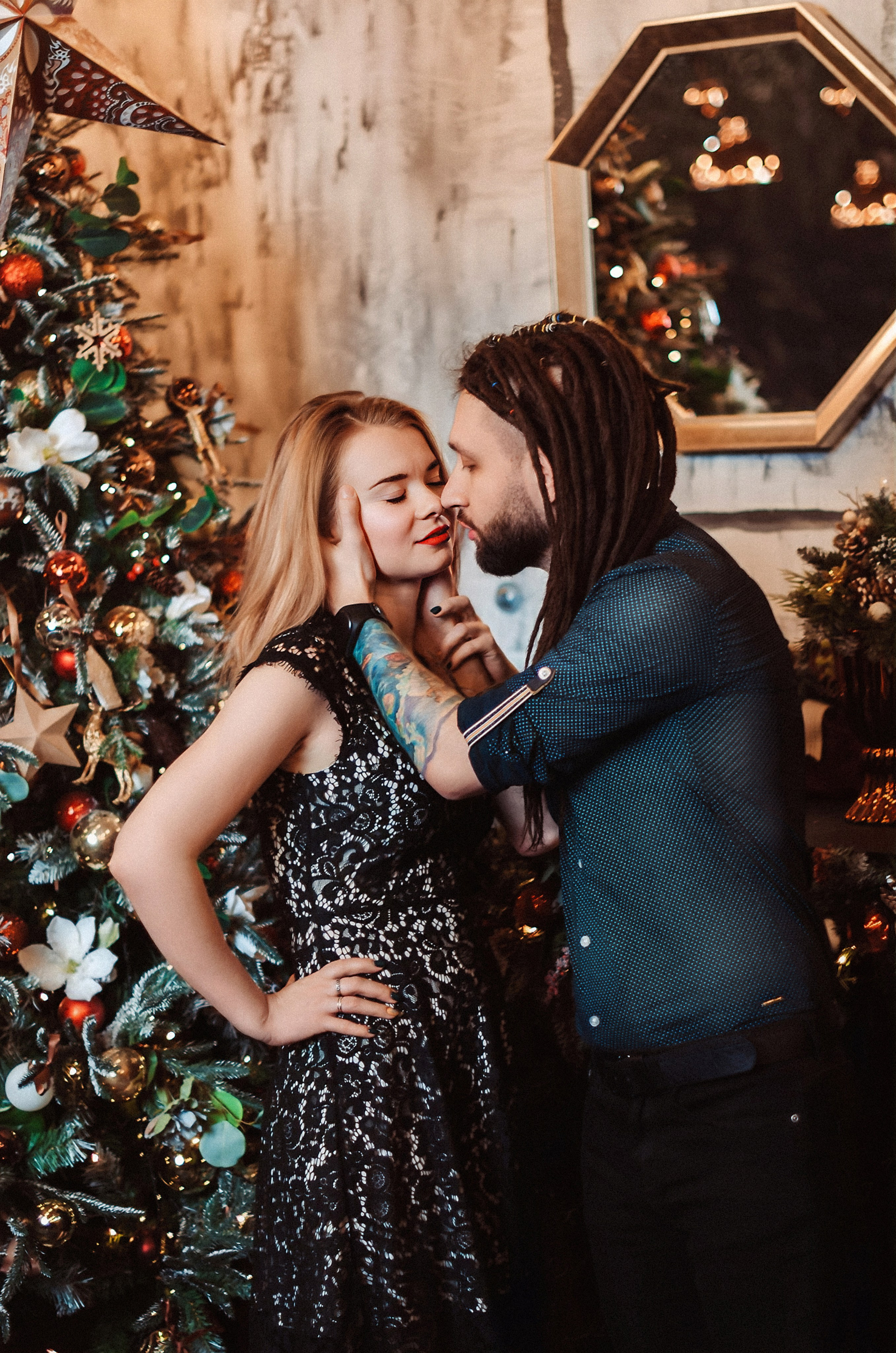 Новогодняя Love Story Виталии и Виталия. Фотограф Алиса Агафонова в Санкт-Петербурге