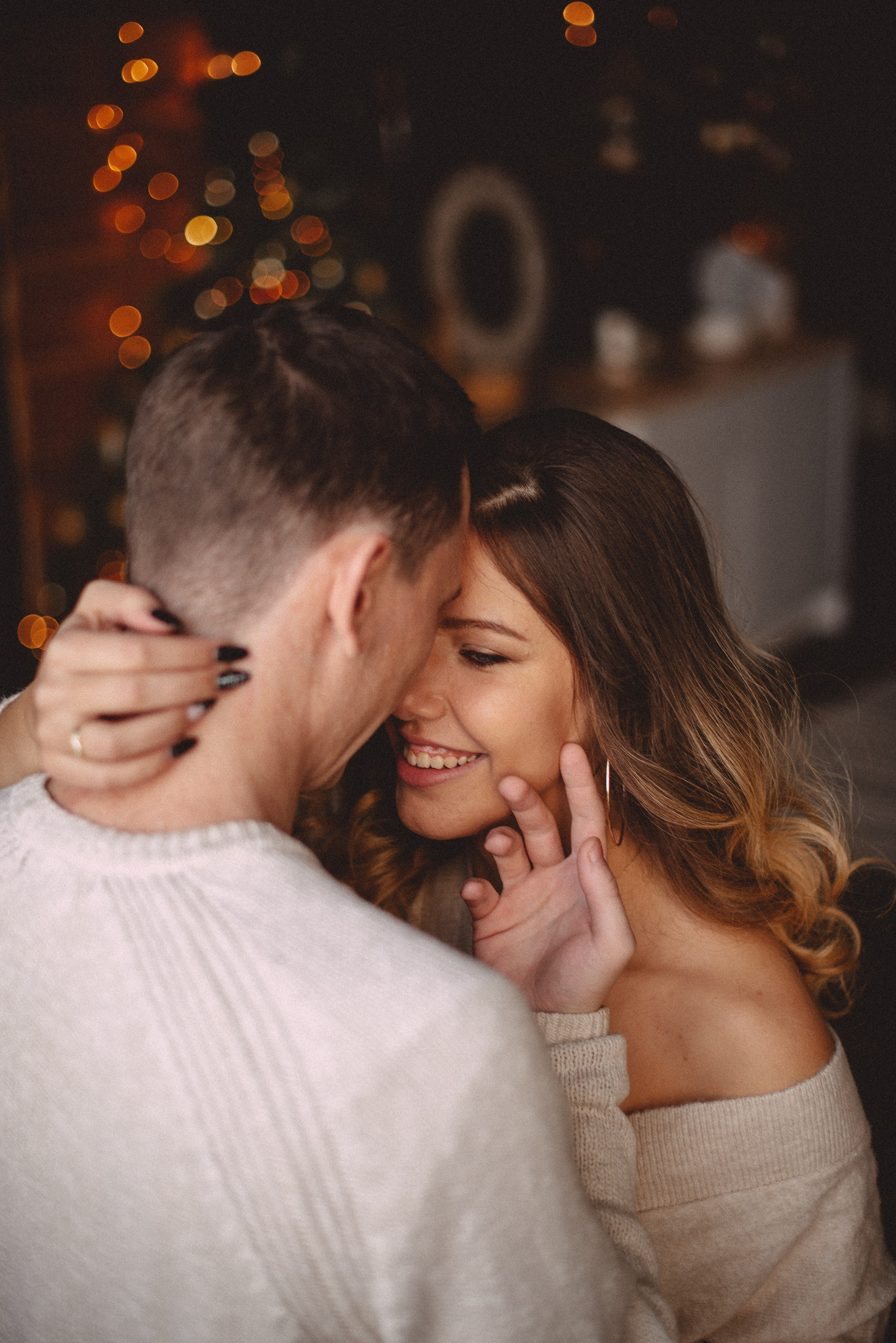 Новогодняя фотосессия Лавстори в студии. Семейная фотосессия Бутово Москва фотограф Алина Морщагина