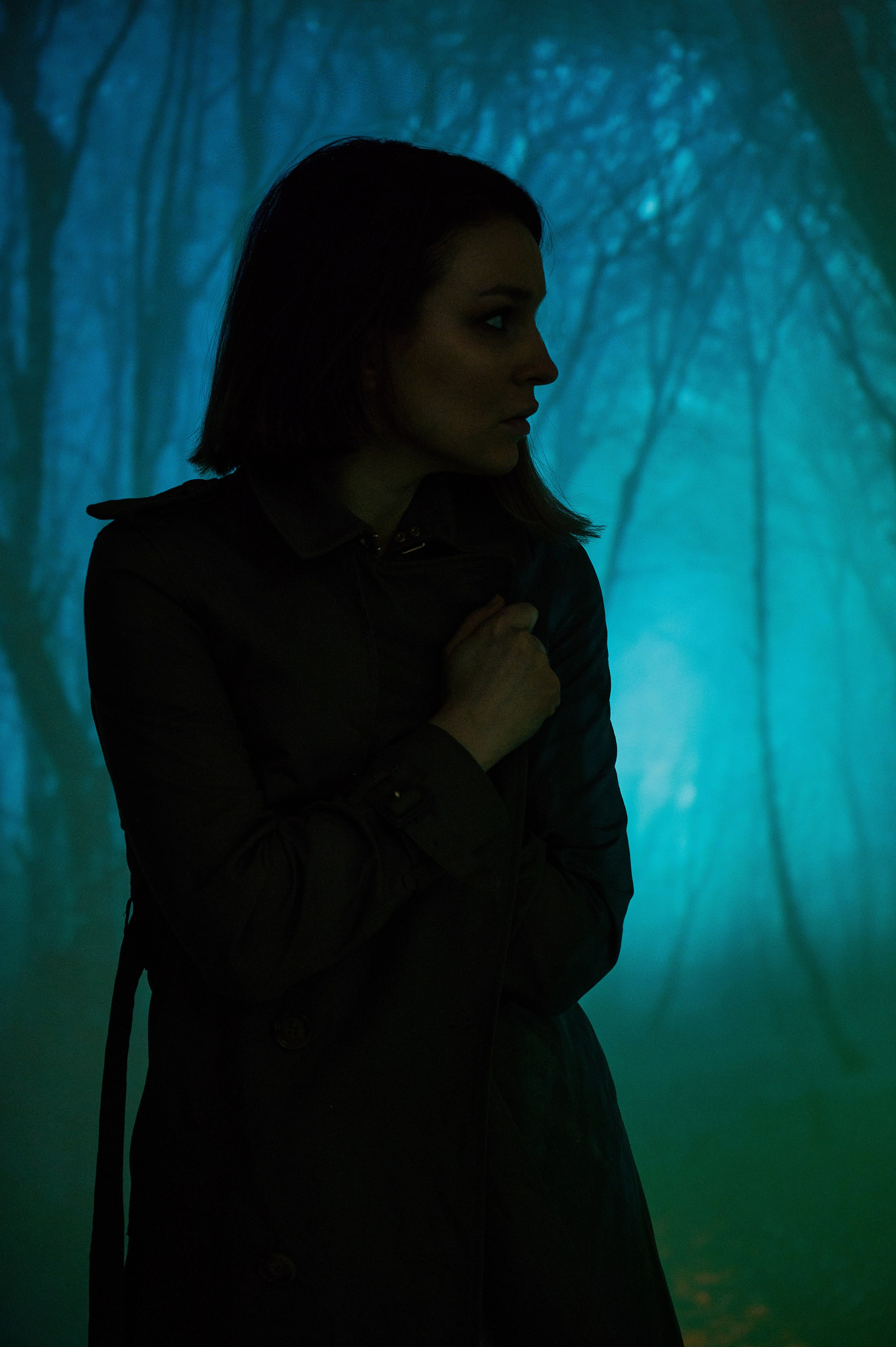 Фотосессия Ксении с проектором