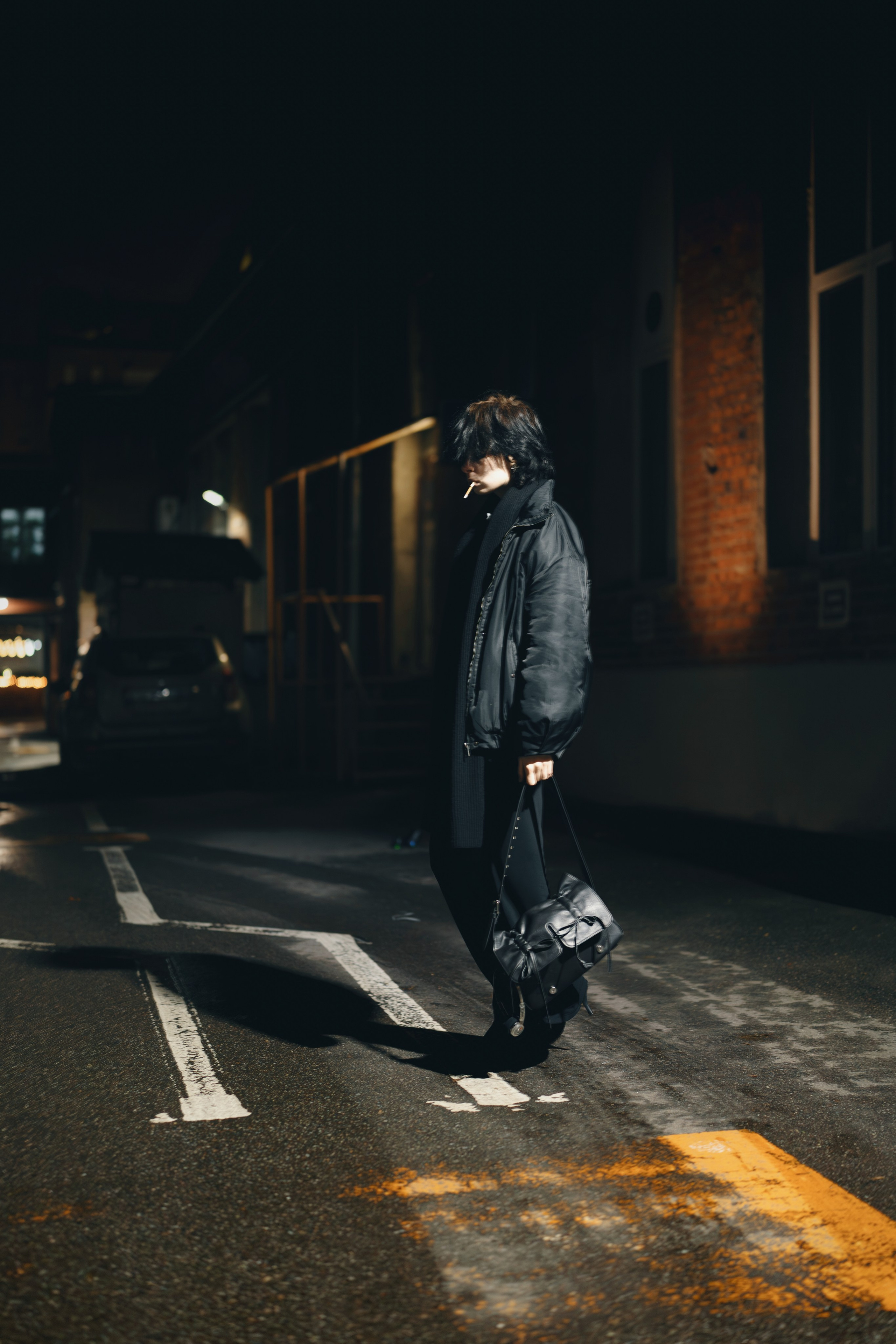 Лилуна портретная съемка ночь и мобильный свет. Портретный фотограф из Москвы. Павел Попов