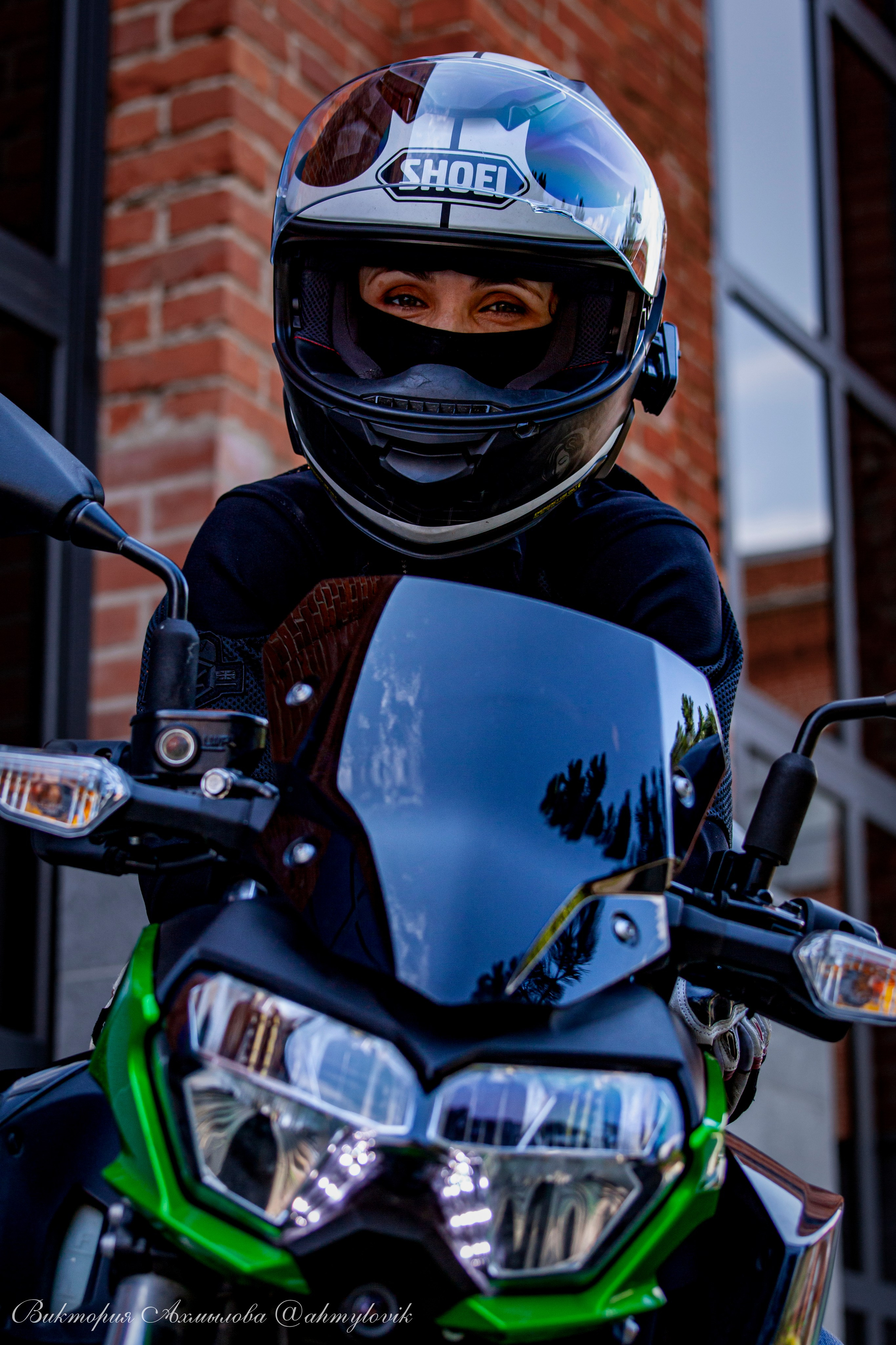 Света Веркова (Kawasaki Ninja Z400). Виктория Ахмылова. Фотограф в Москве