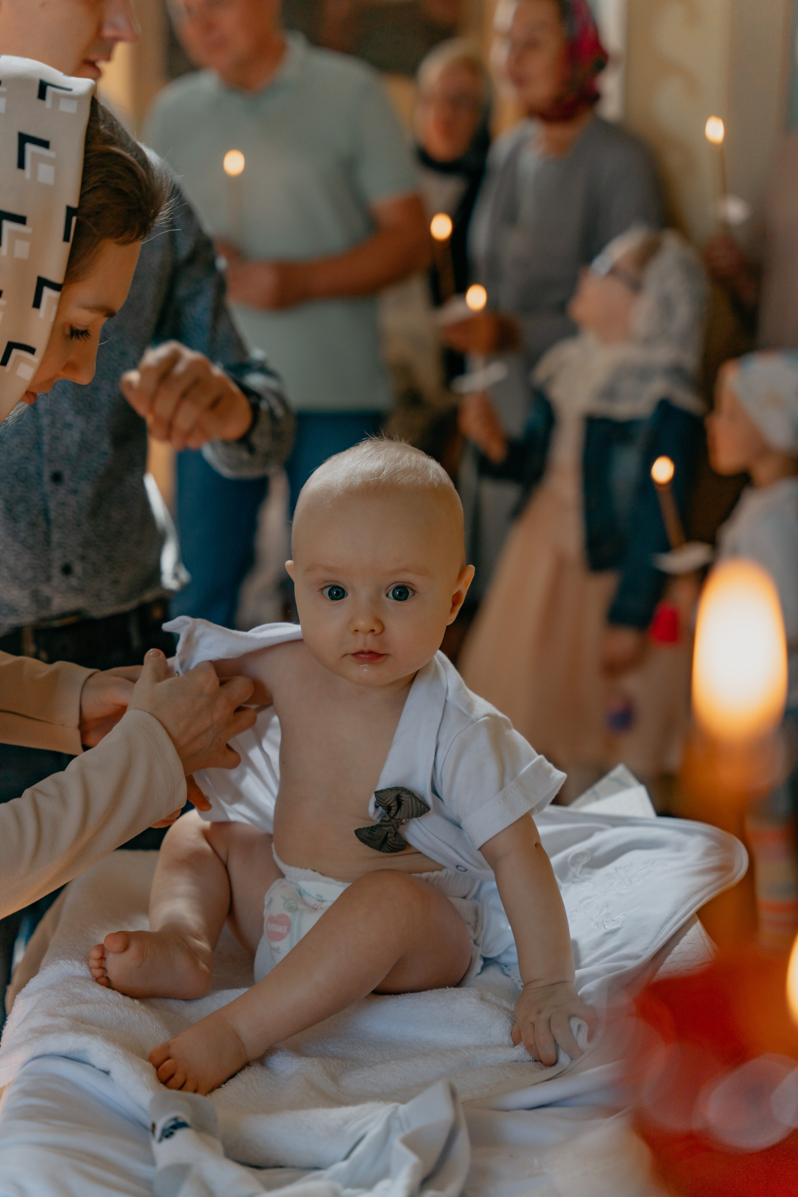 Таинство крещения в Трифоновом Монастыре