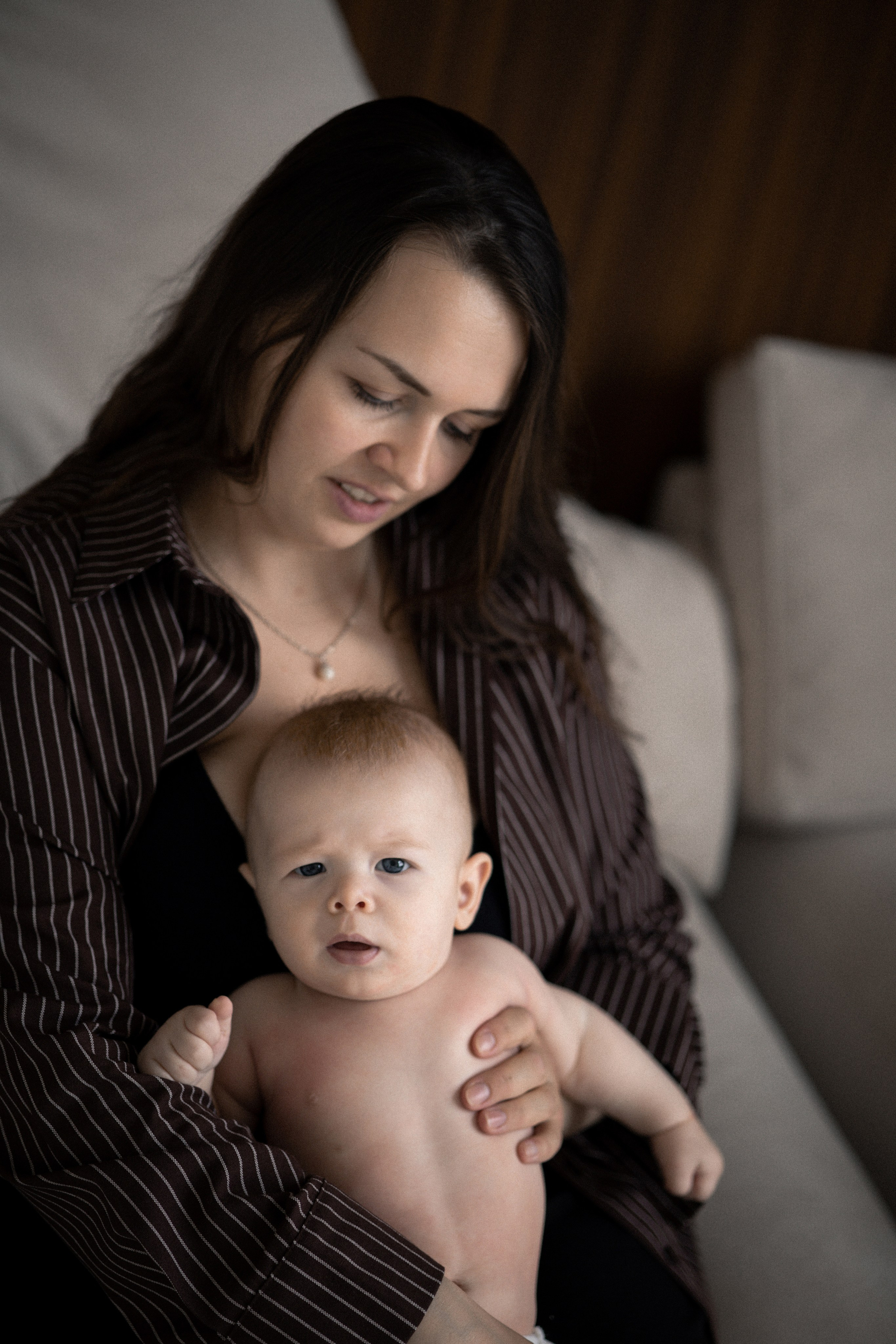 мама и сын портрет