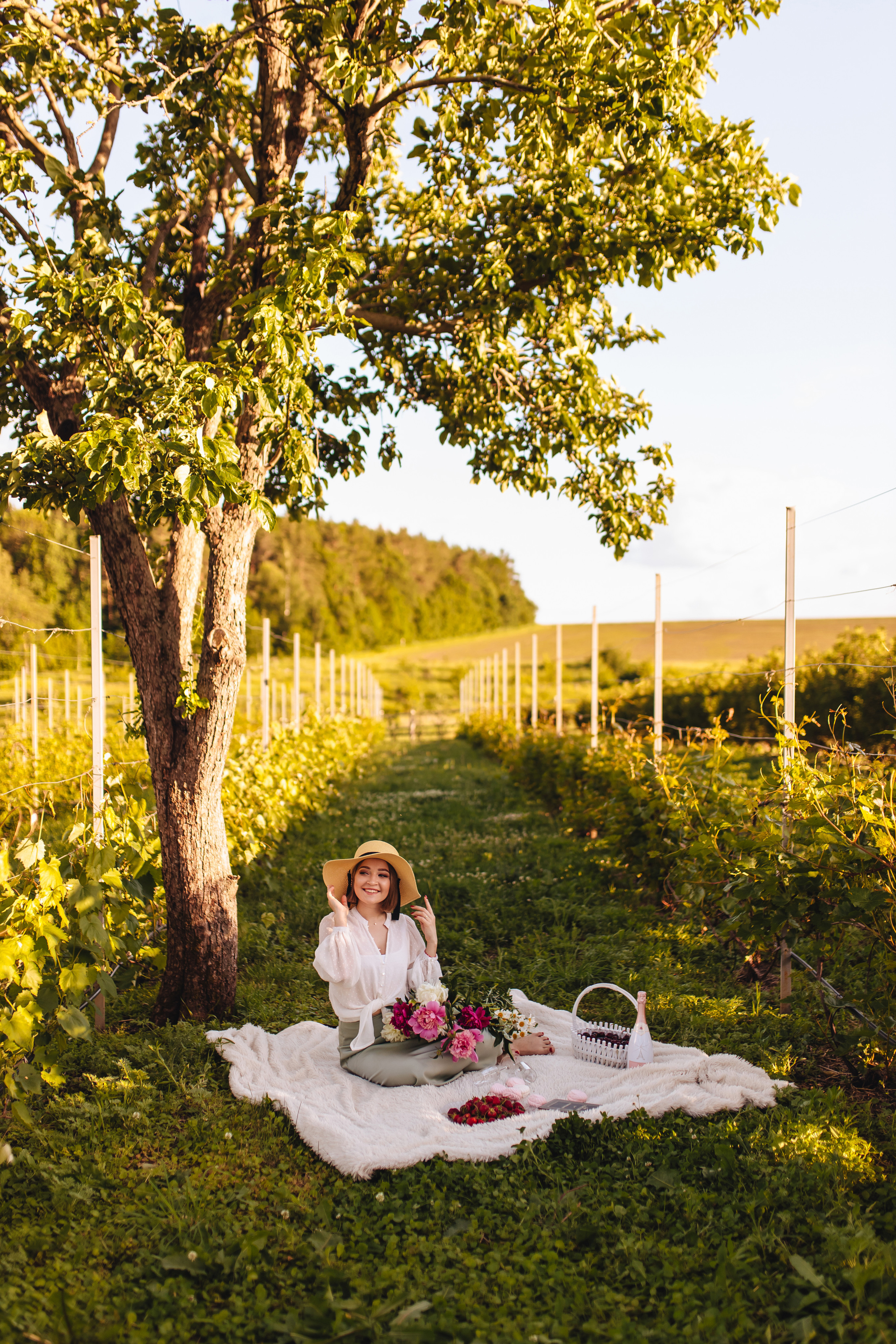 Маша в винограднике. Свадебный и семейный фотограф в Туле и области Маша Костина