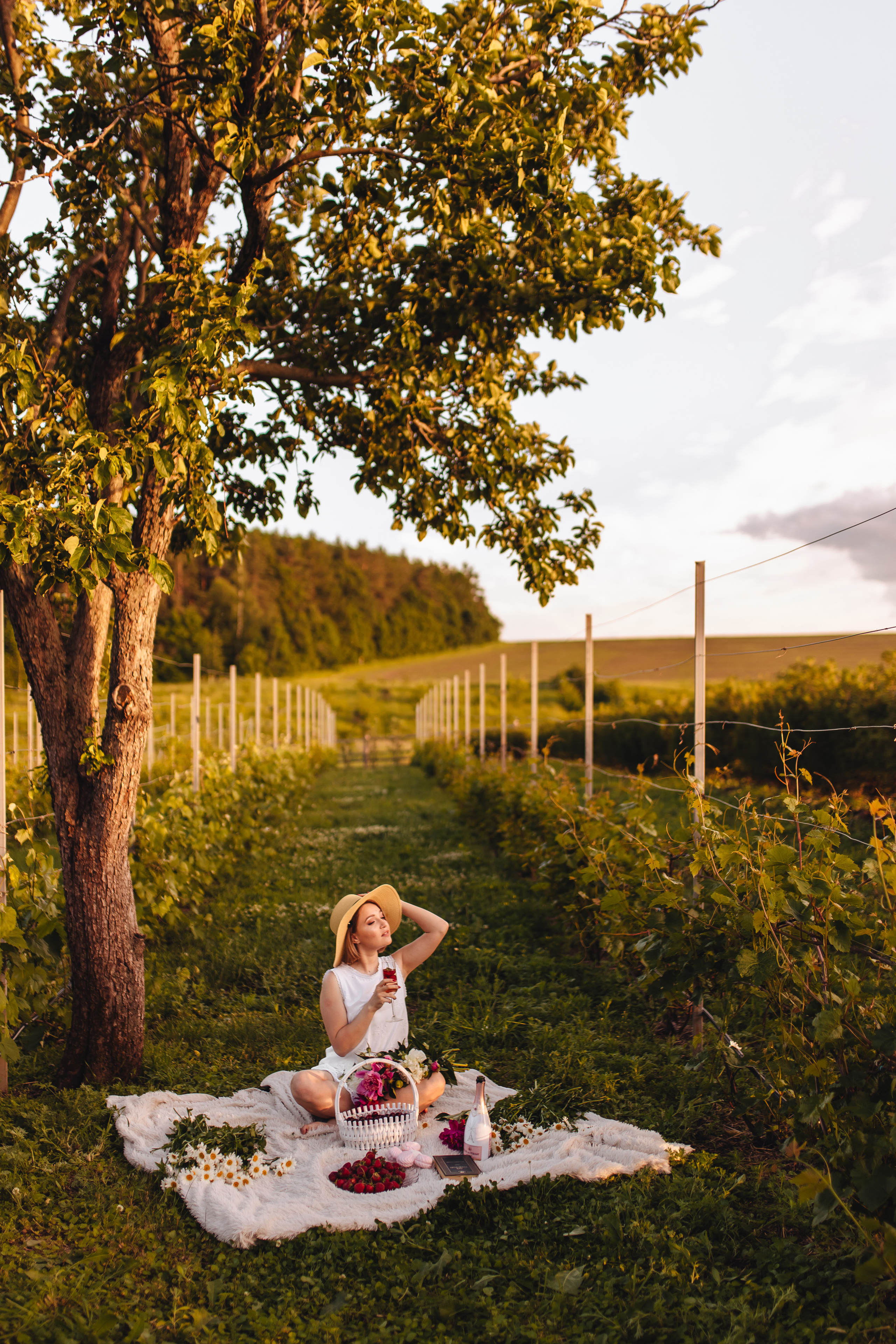 Маша в винограднике. Свадебный и семейный фотограф в Туле и области Маша Костина