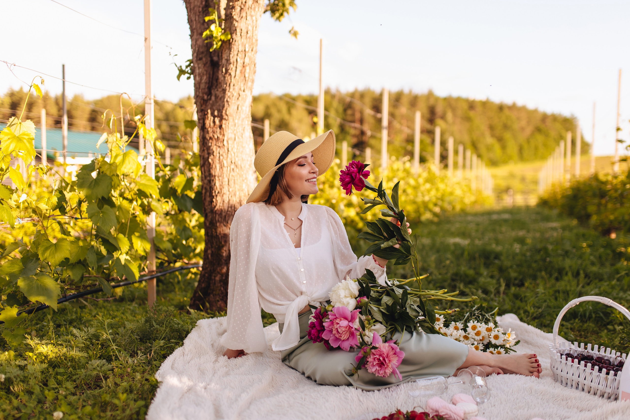 Маша в винограднике. Свадебный и семейный фотограф в Туле и области Маша Костина