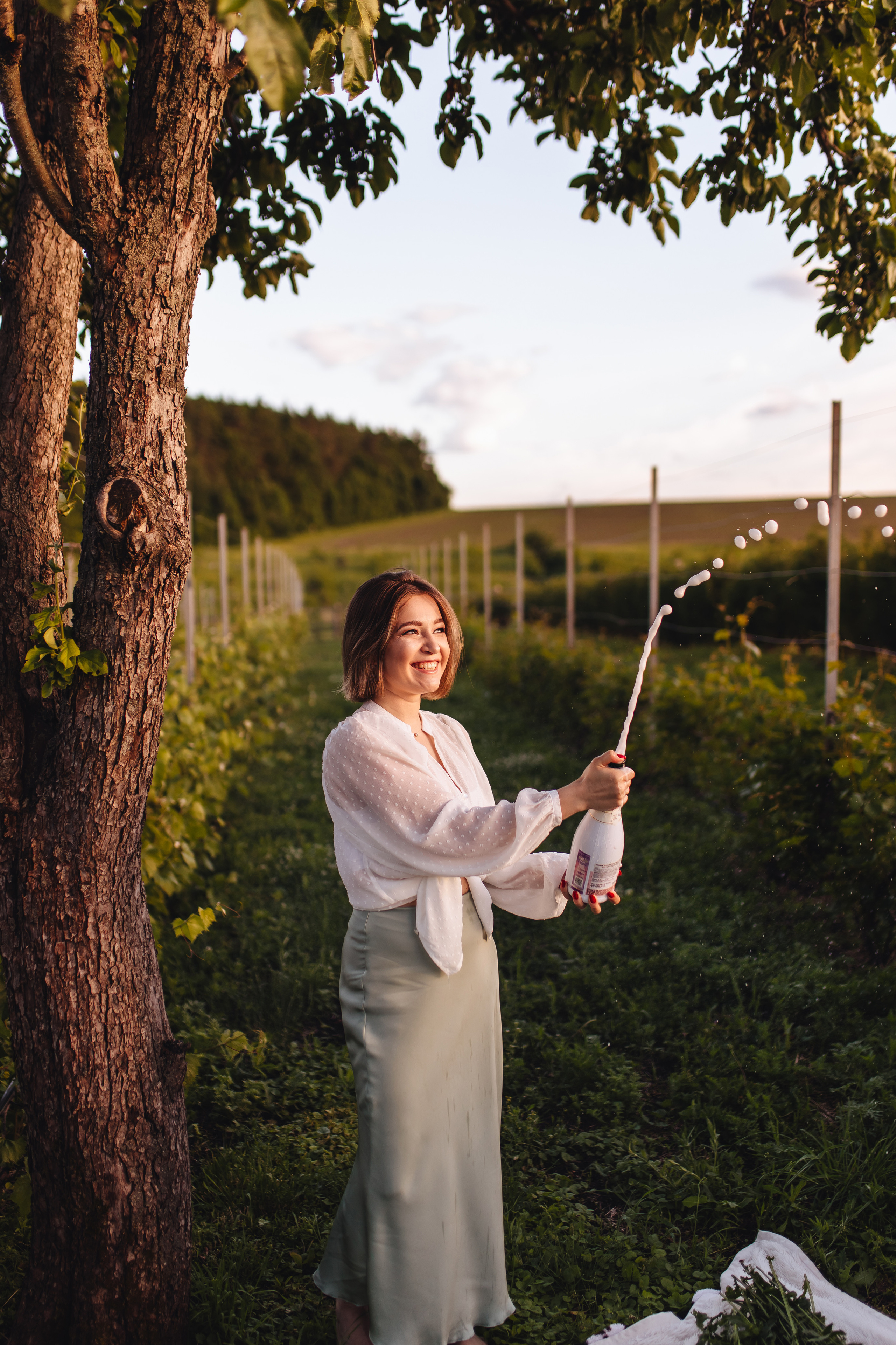 Маша в винограднике. Свадебный и семейный фотограф в Туле и области Маша Костина