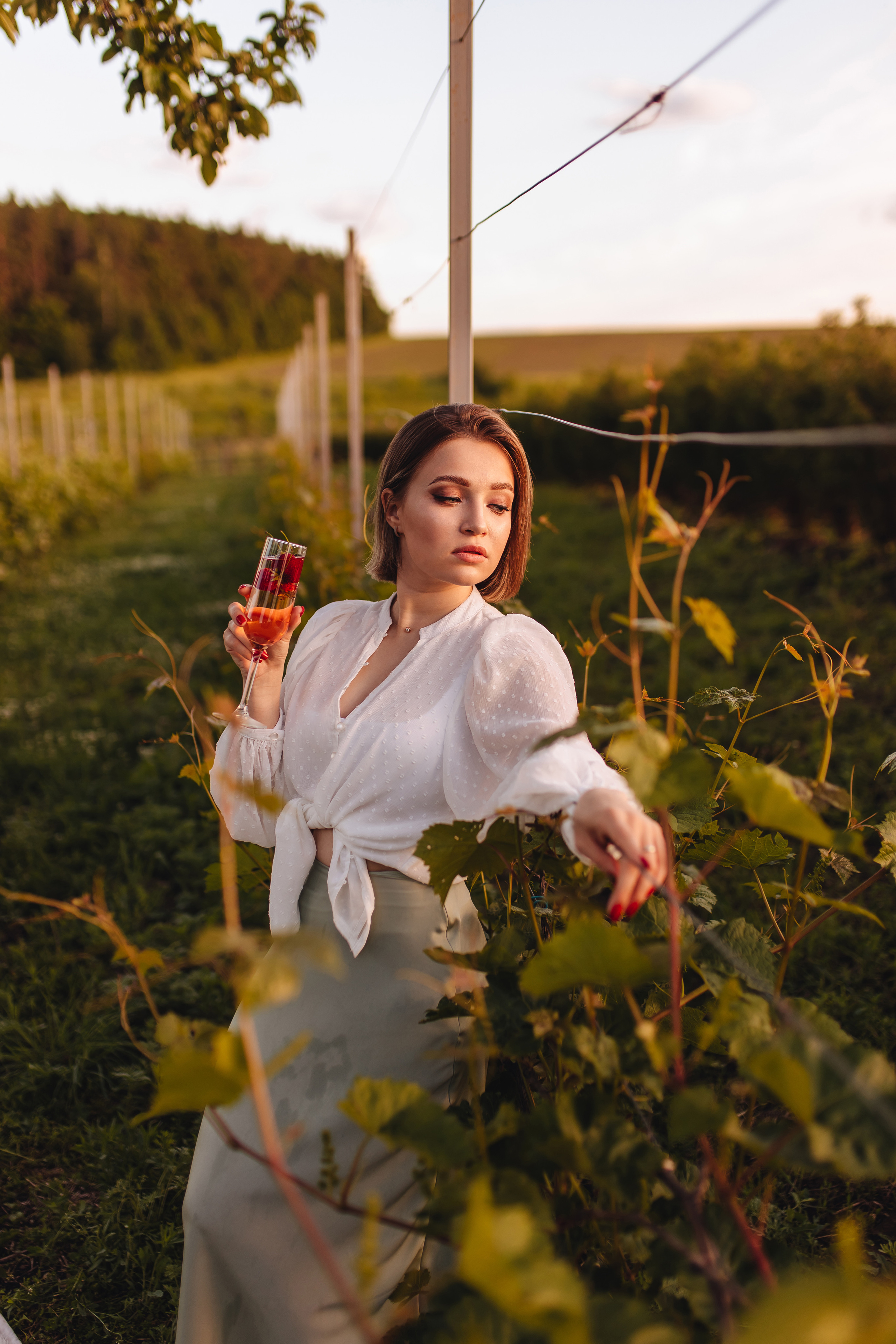 Маша в винограднике. Свадебный и семейный фотограф в Туле и области Маша Костина