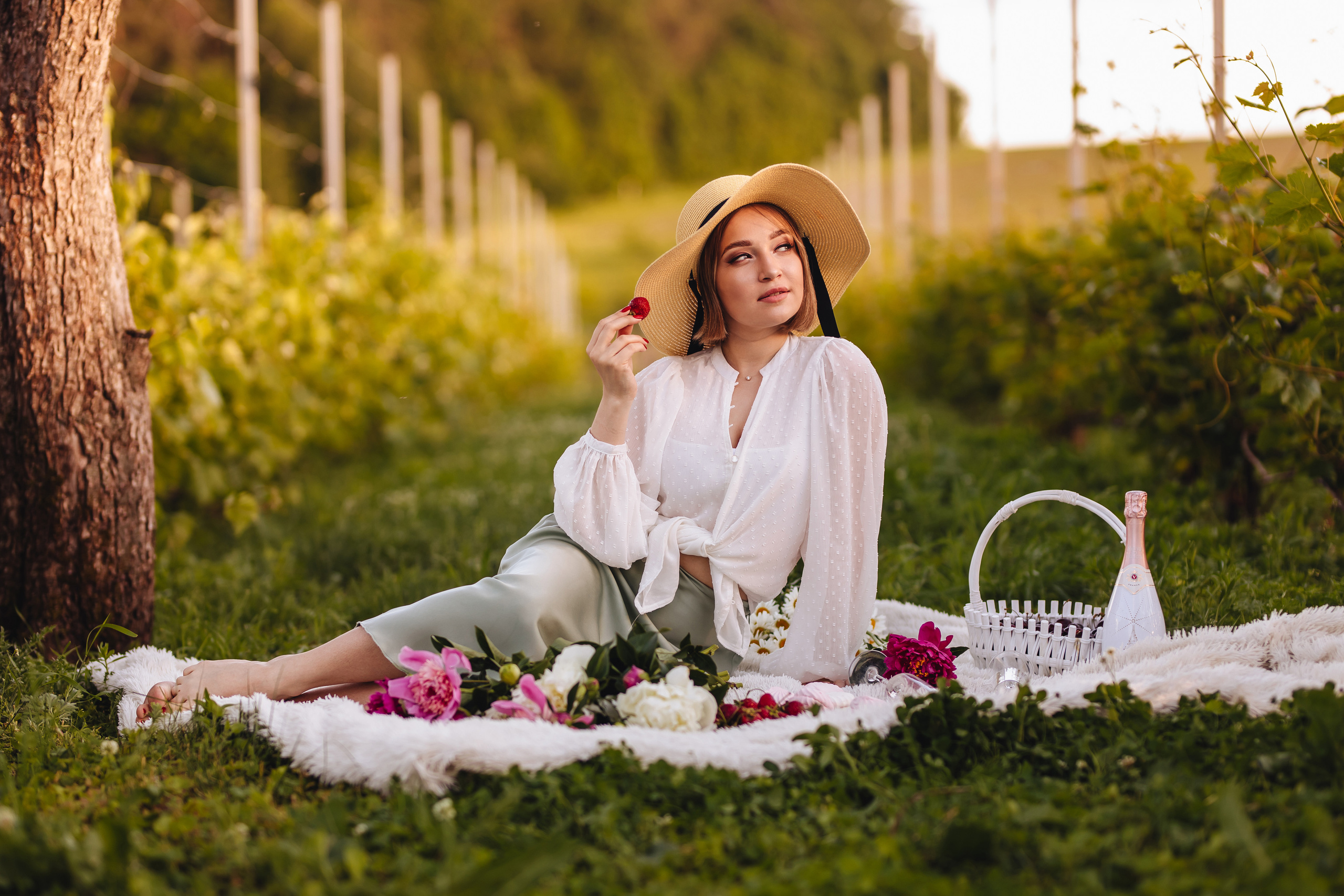 Маша в винограднике. Свадебный и семейный фотограф в Туле и области Маша Костина