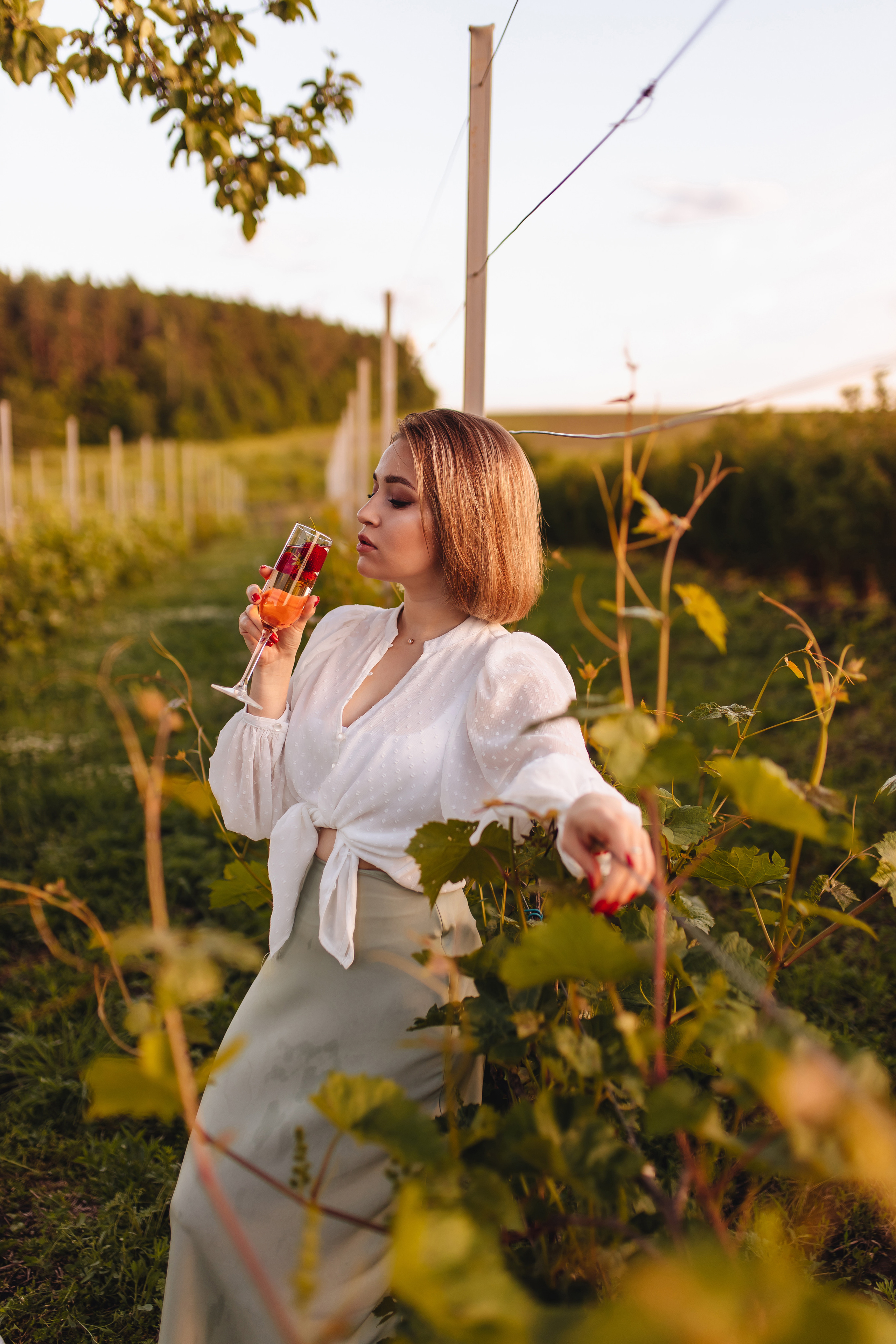Маша в винограднике. Свадебный и семейный фотограф в Туле и области Маша Костина