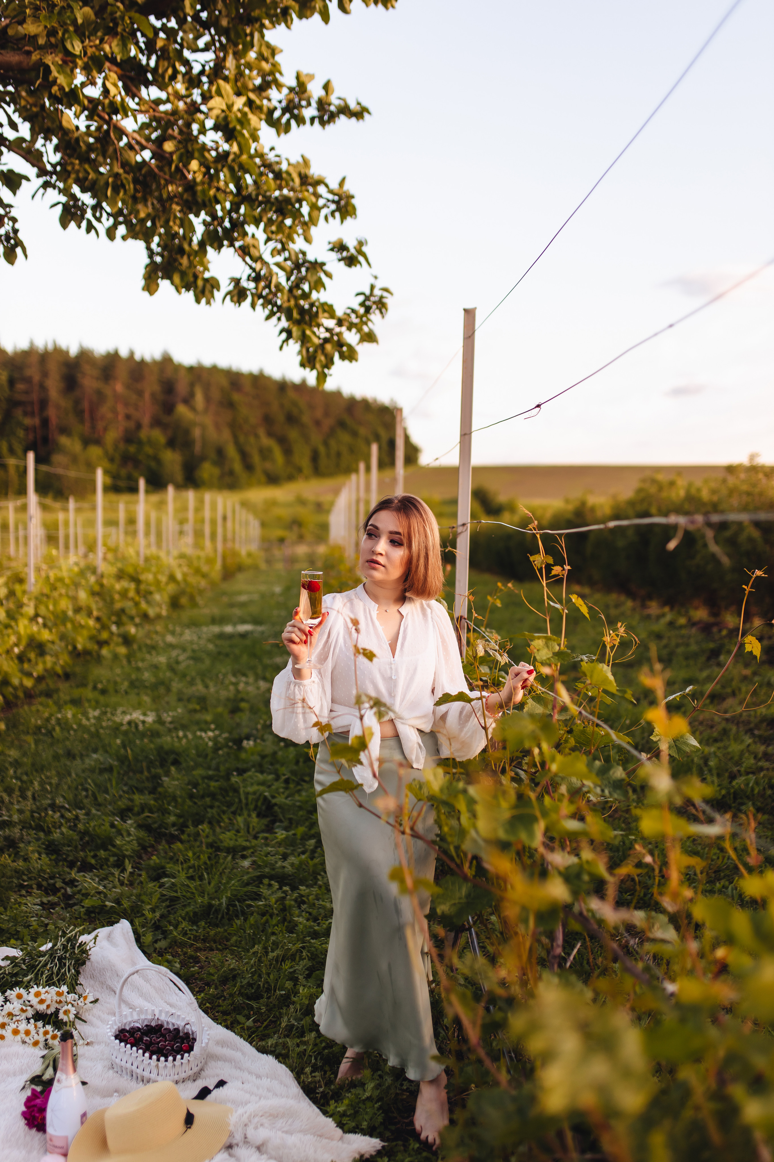 Маша в винограднике. Свадебный и семейный фотограф в Туле и области Маша Костина
