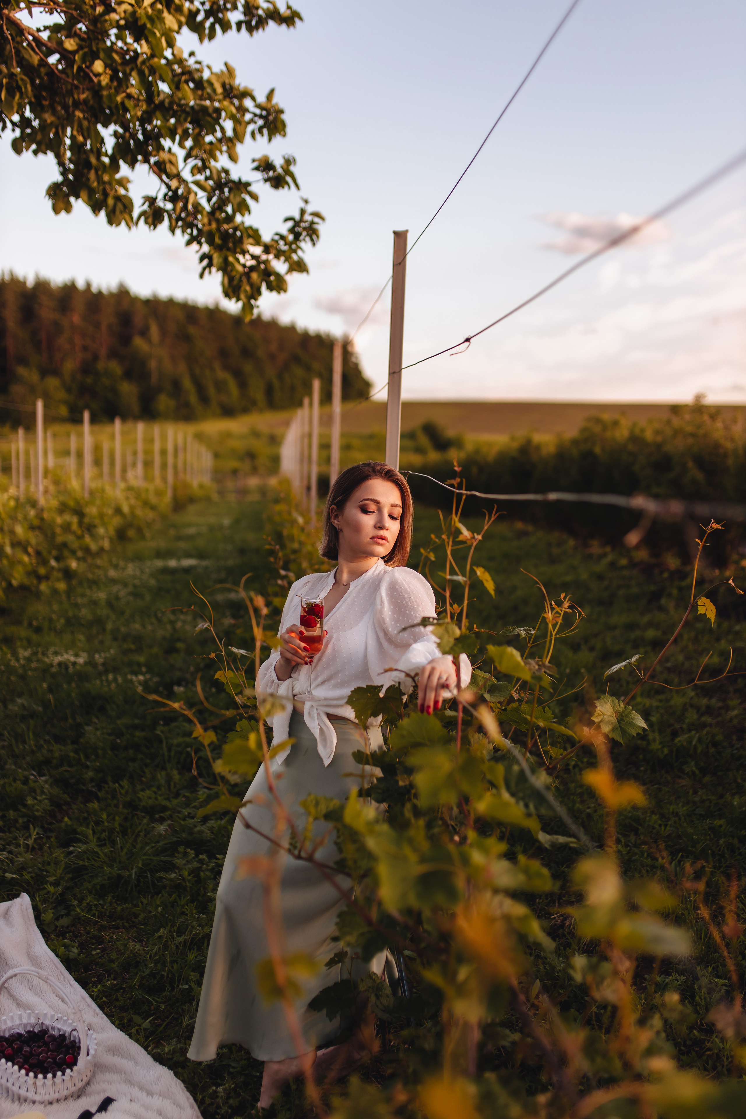 Маша в винограднике. Свадебный и семейный фотограф в Туле и области Маша Костина