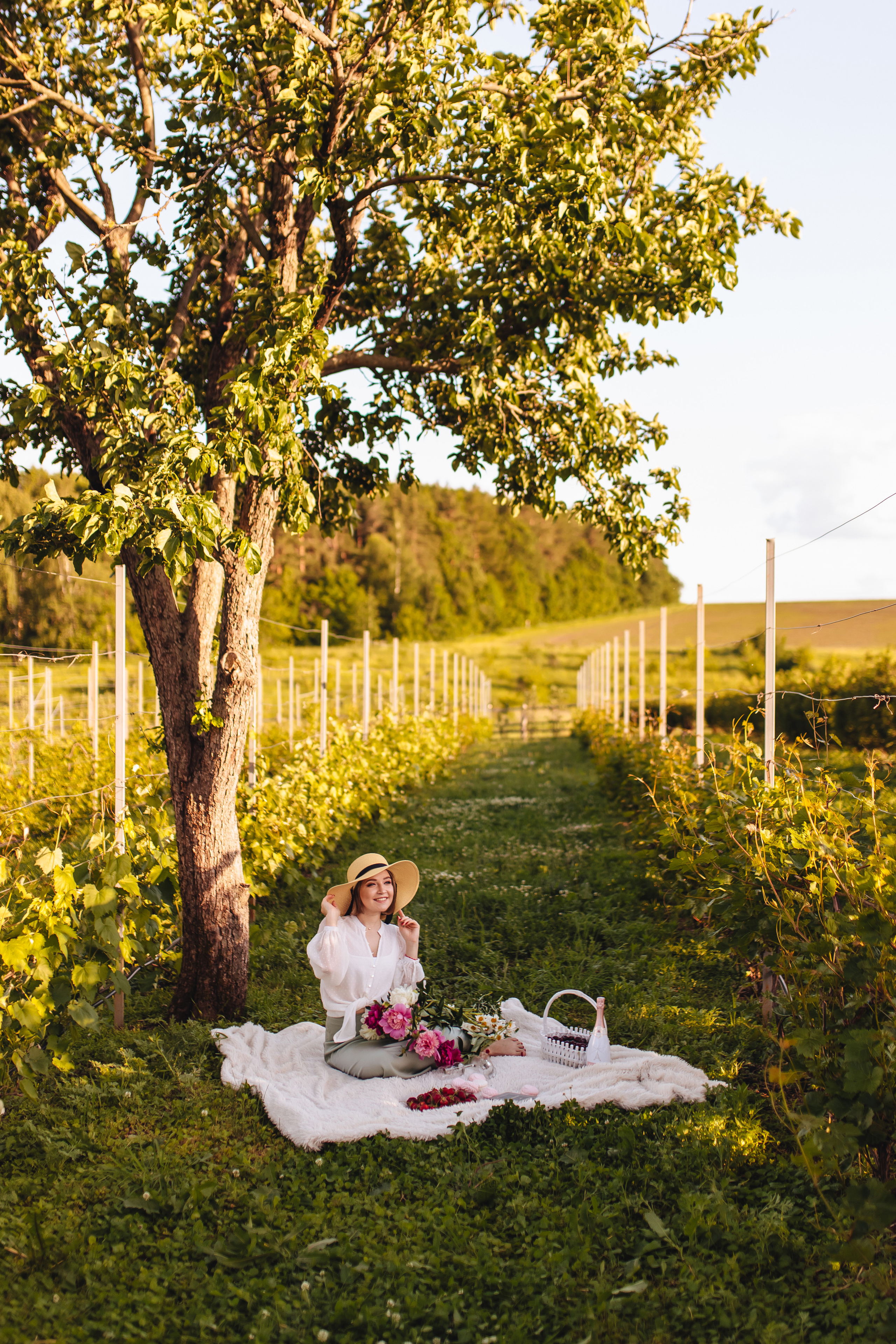 Маша в винограднике. Свадебный и семейный фотограф в Туле и области Маша Костина