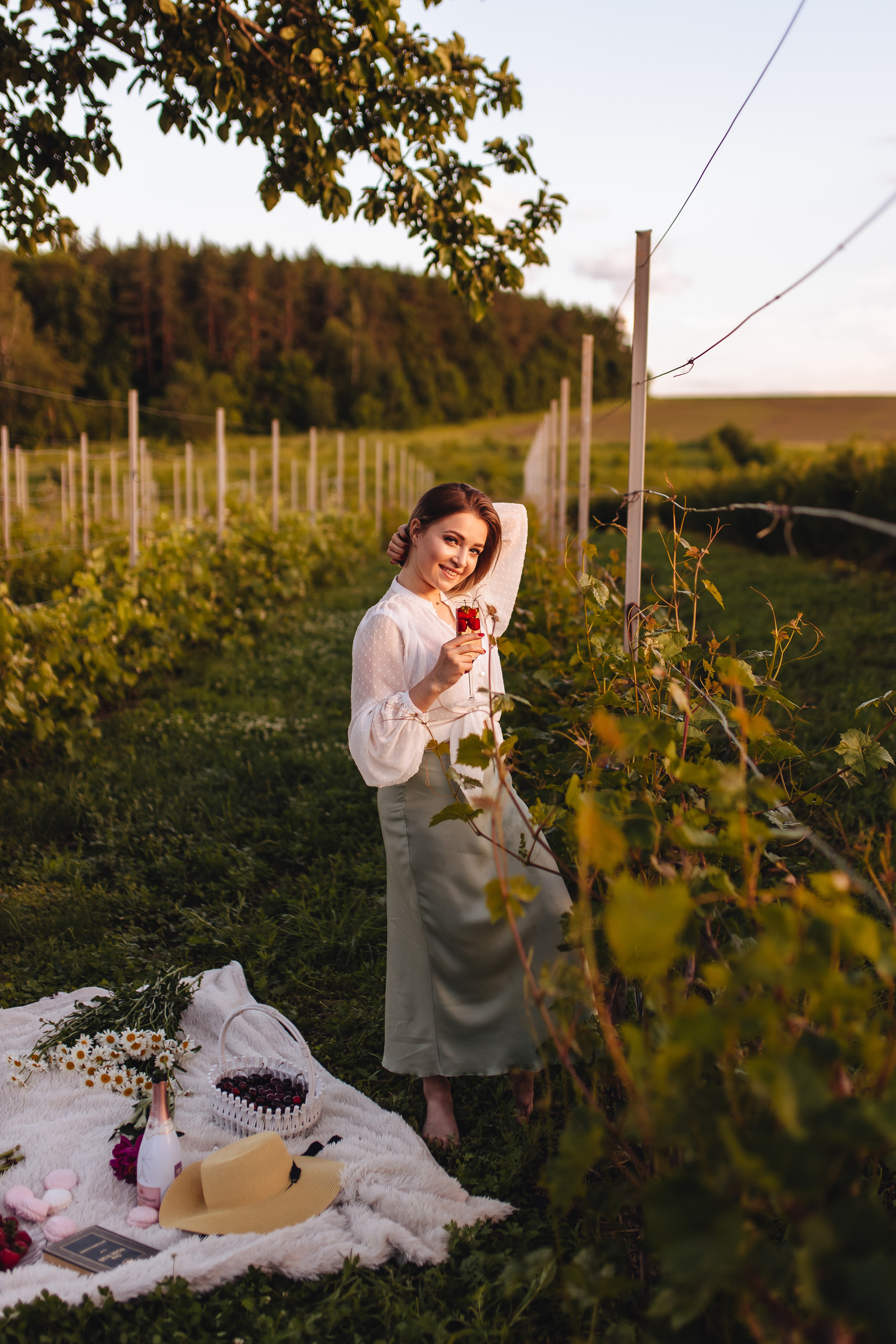 Маша в винограднике. Свадебный и семейный фотограф в Туле и области Маша Костина