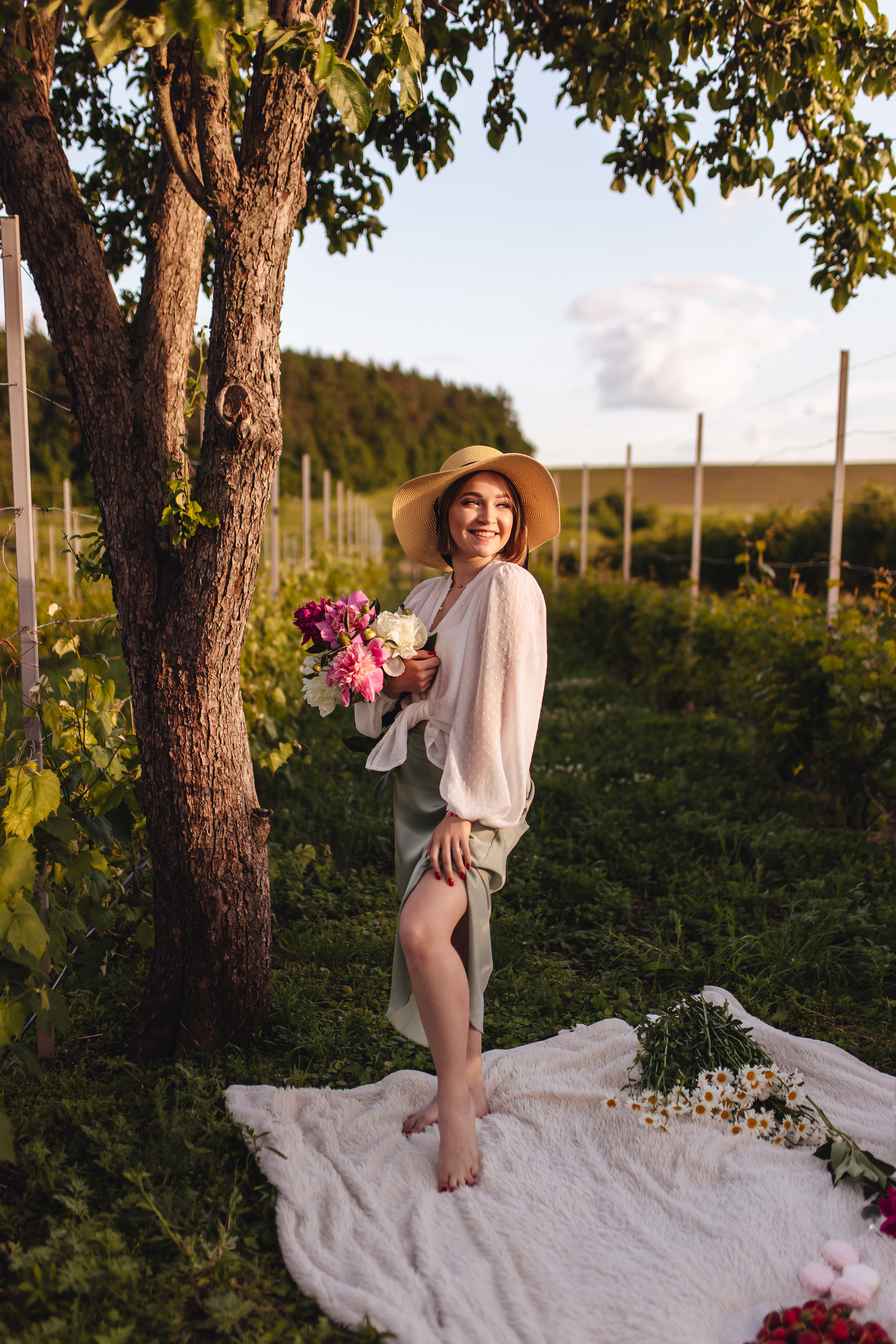 Маша в винограднике. Свадебный и семейный фотограф в Туле и области Маша Костина
