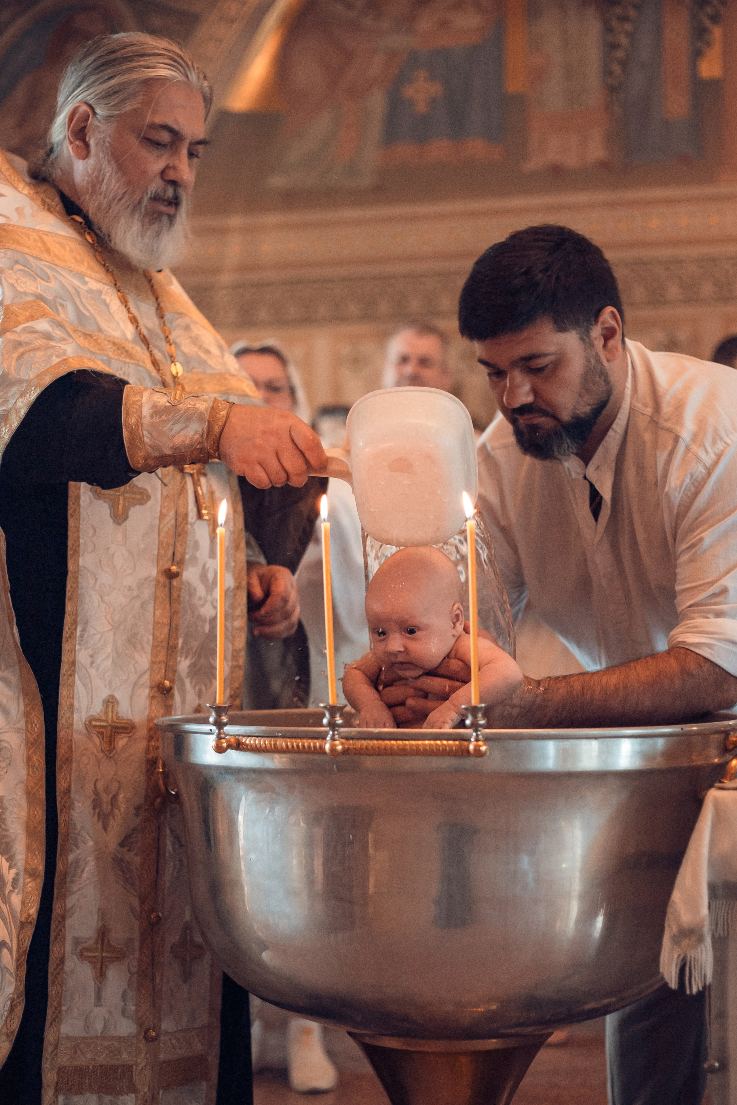 Крещение Сергея в храме Успения Богородицы с. Истомино