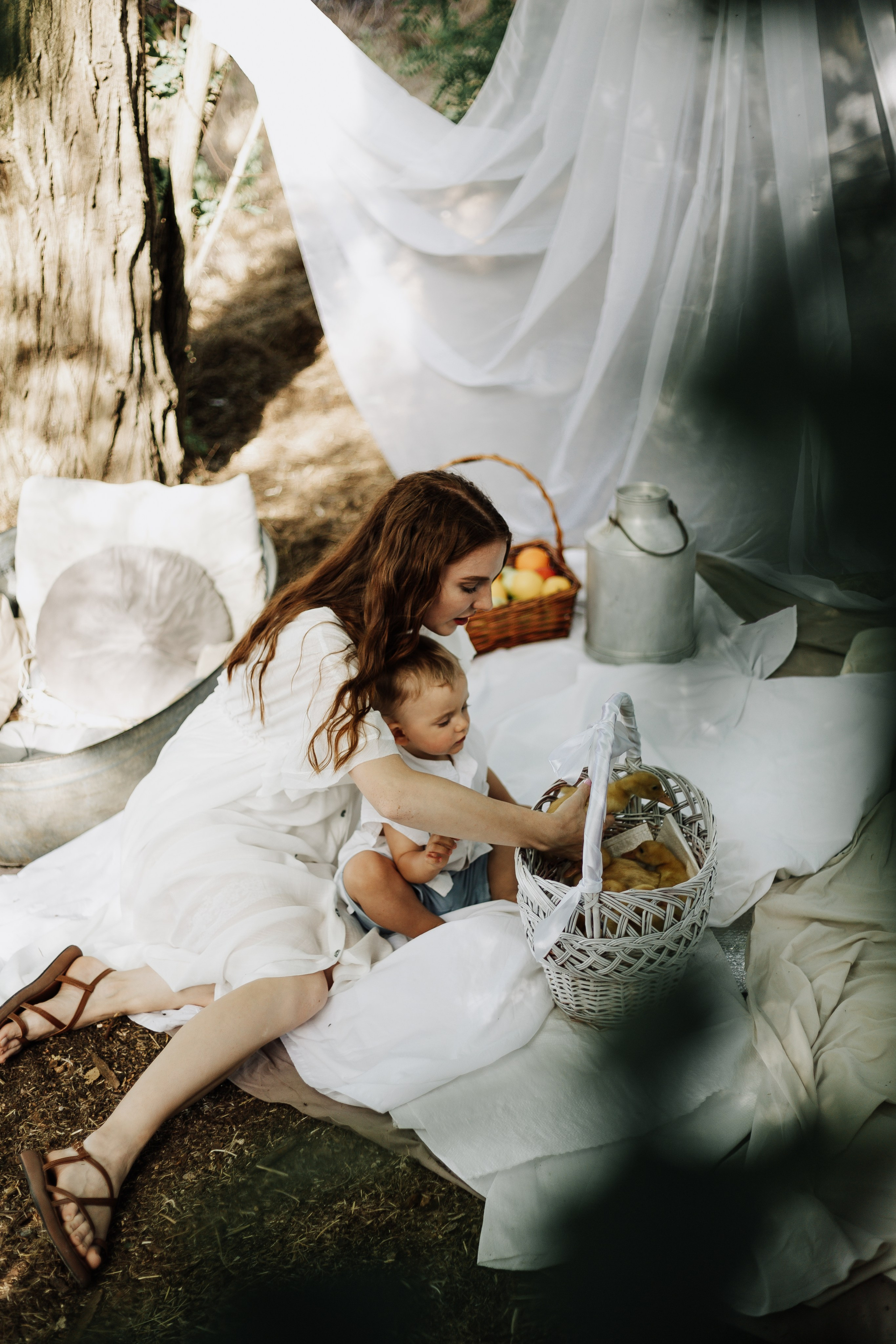 Артем, Вероника и Арсений на пикнике. Фотограф в Крыму | Виктория Нотевская