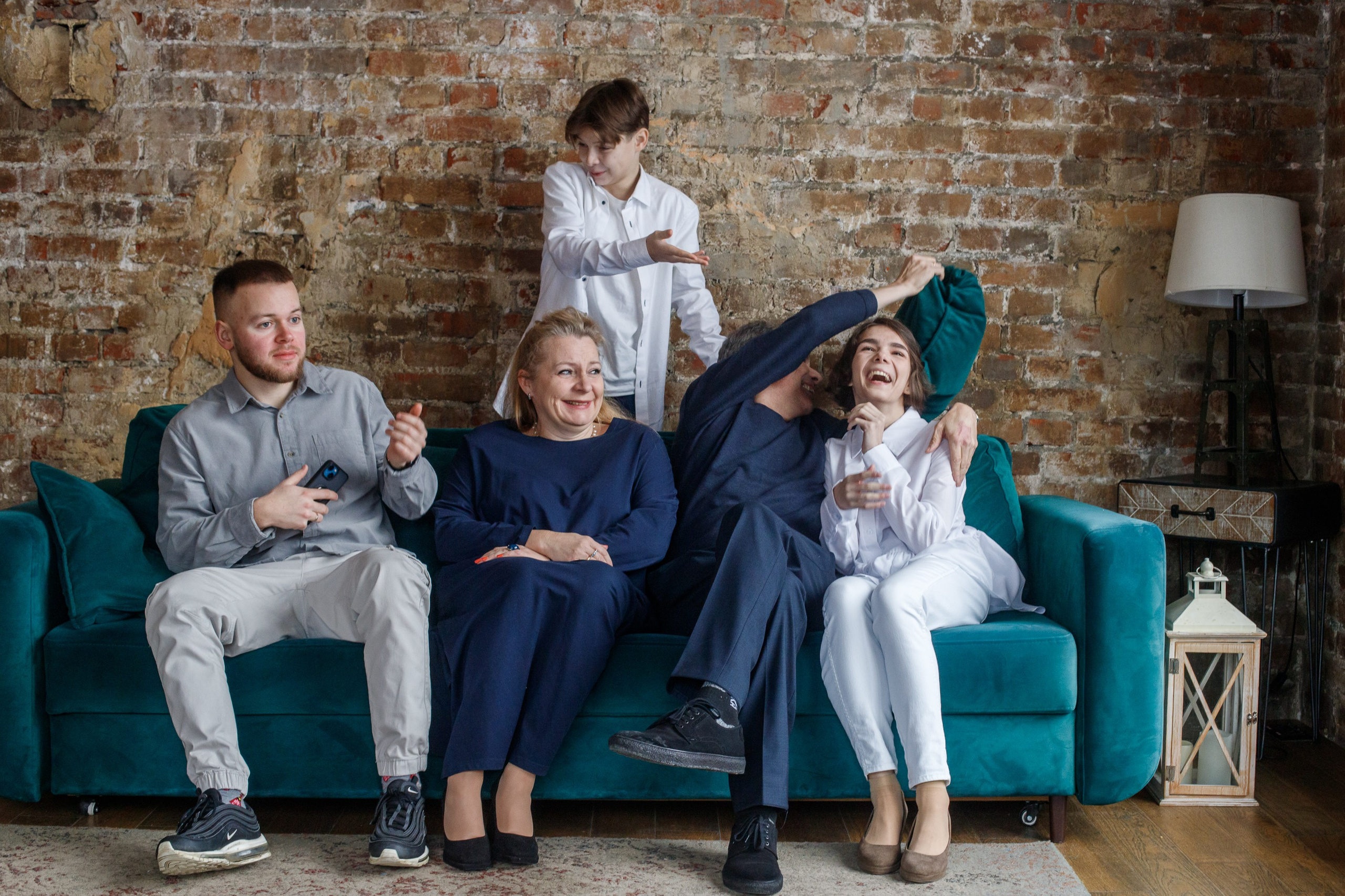 Большая семья на Рождество. Семейный и школьный фотограф в Москве Анна Ткач