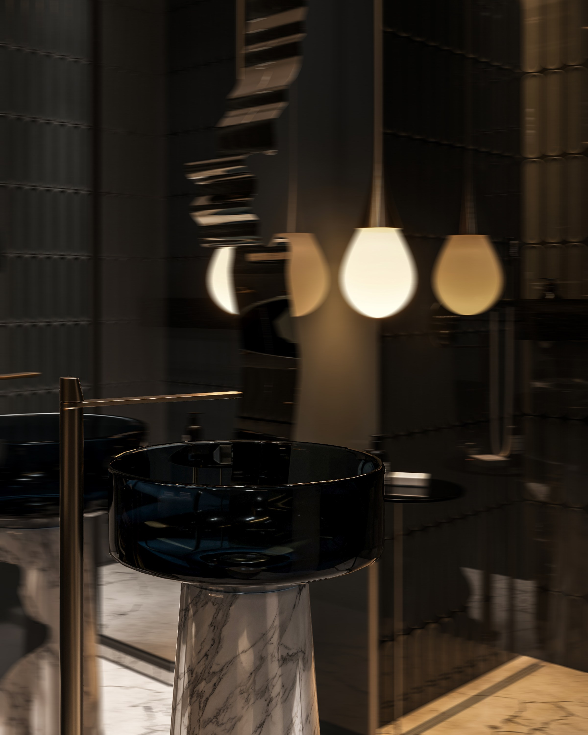 Powder Room. 3D визуализация интерьеров — Ирина