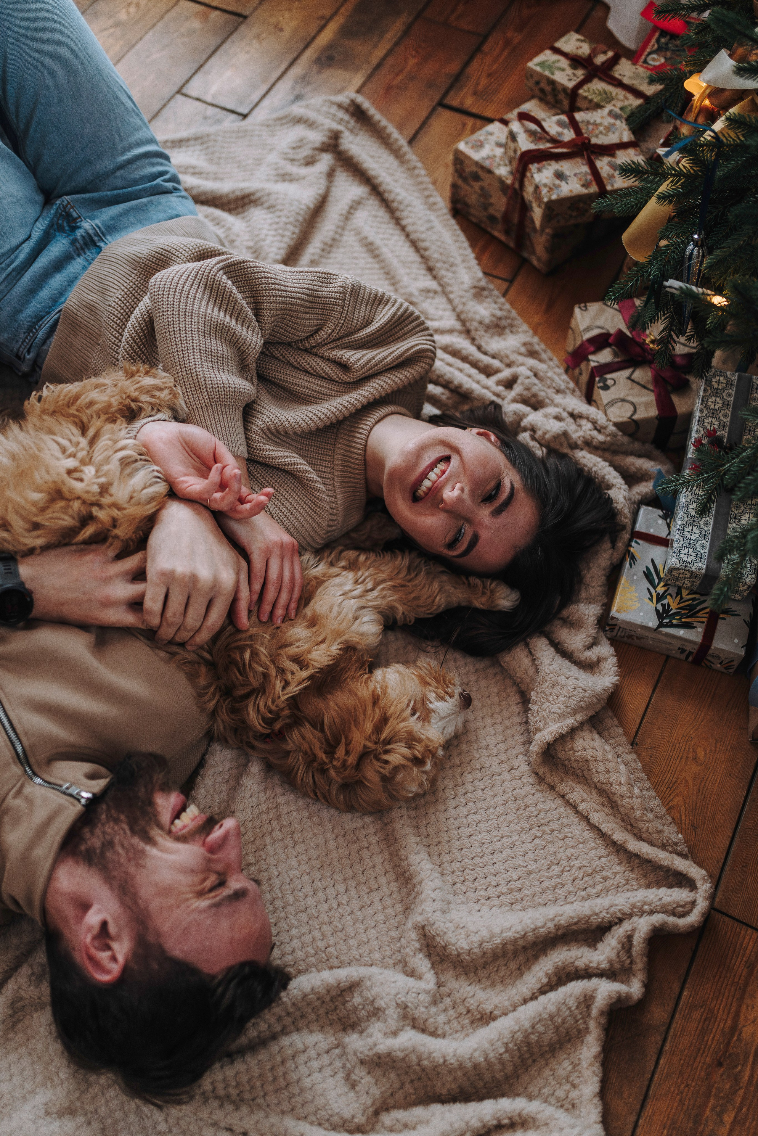 Мёрфи, Таня и Антон. Фотограф анималист в Спб недорого Олеся Майорова