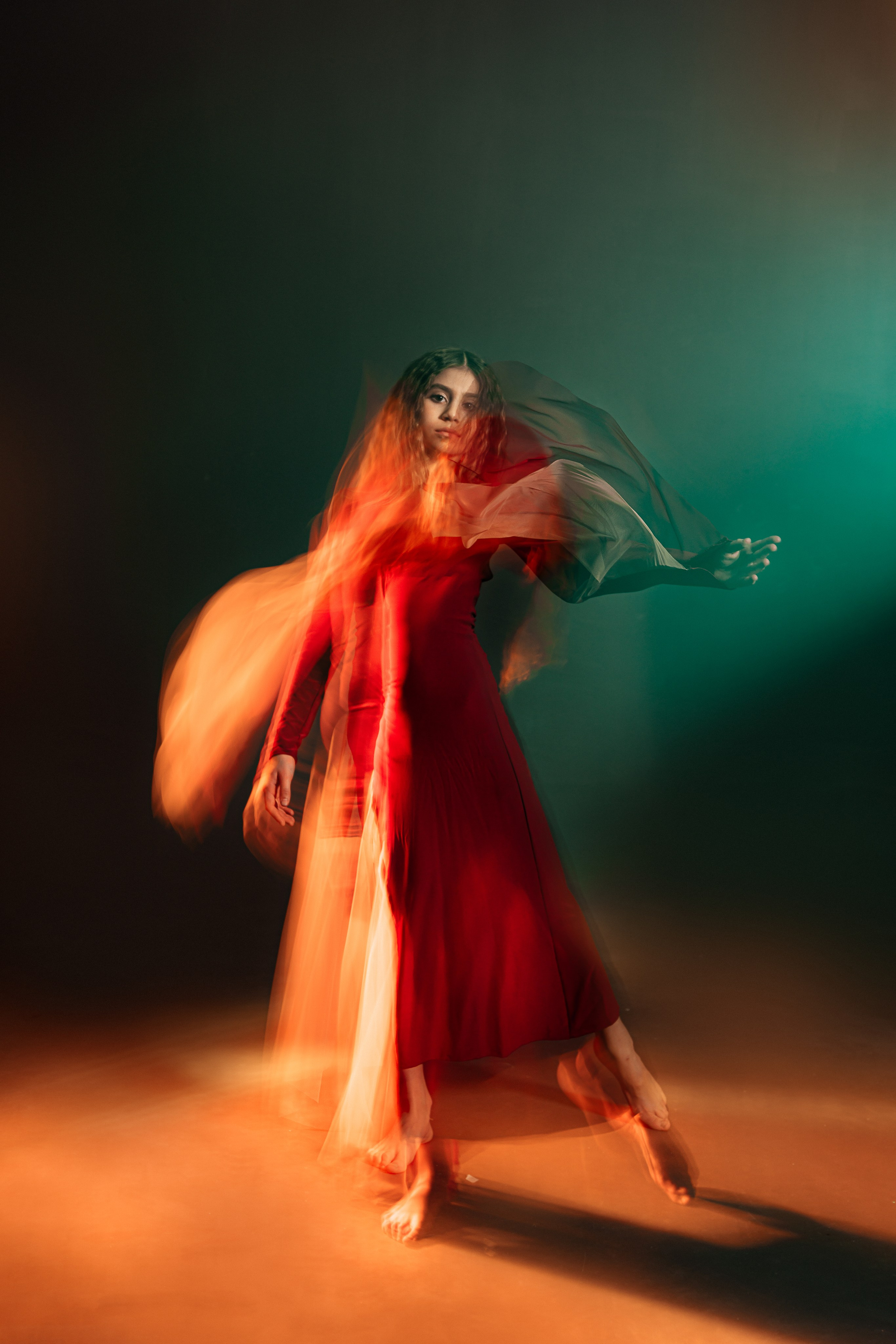 Лина, танец огня. Портретный фотограф в Санкт-Петербурге Дмитриева Наталия
