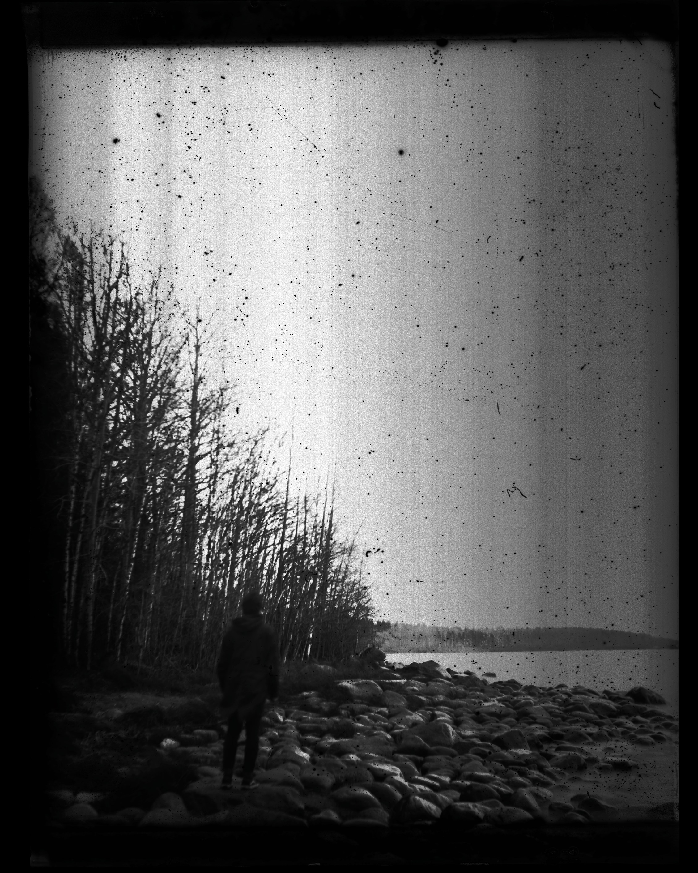 Glass plates. Darkroom aesthetics