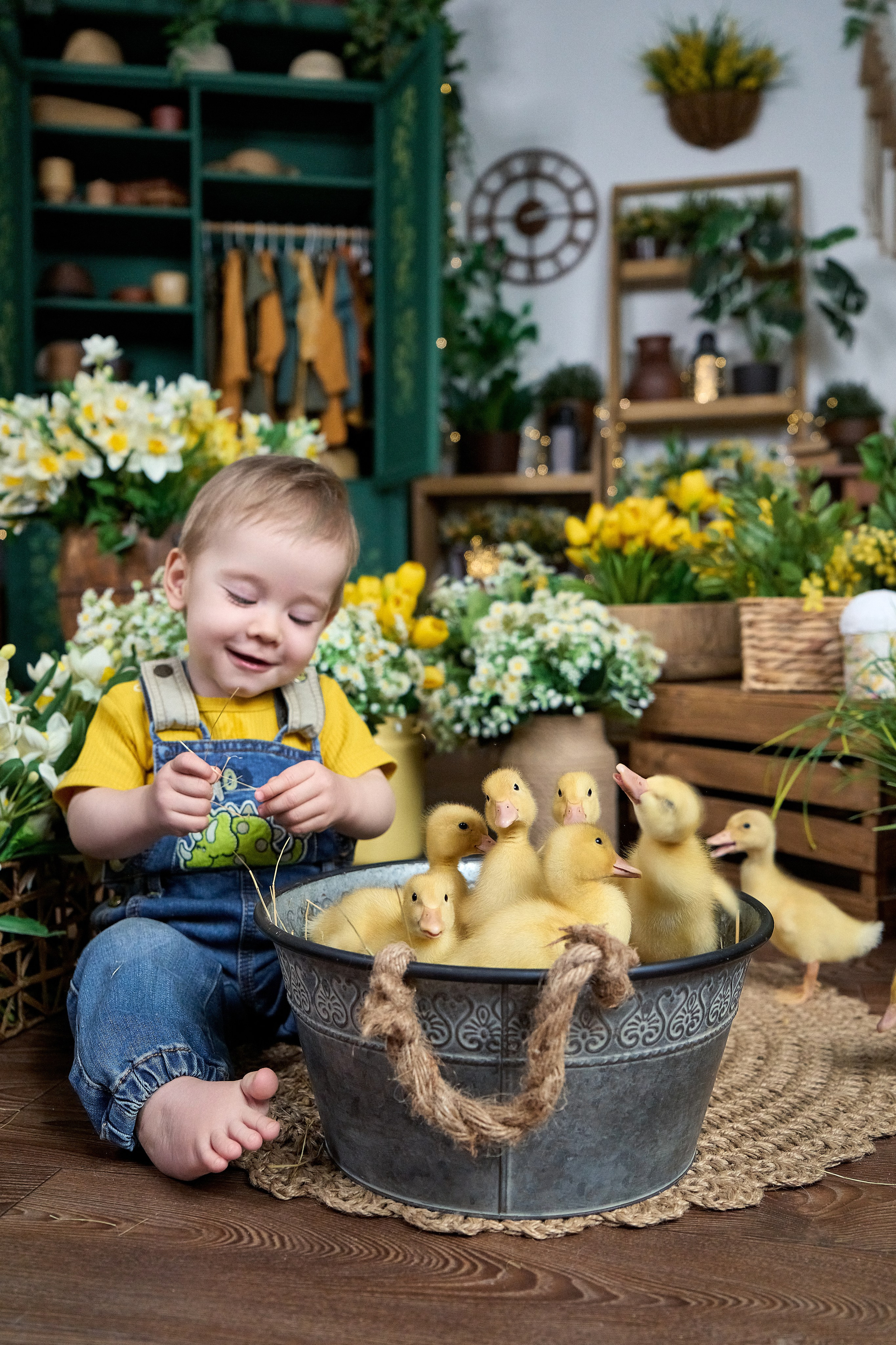 Пасхальная фотосессия с животными в&nbsp;студии «Антураж» Краснодар