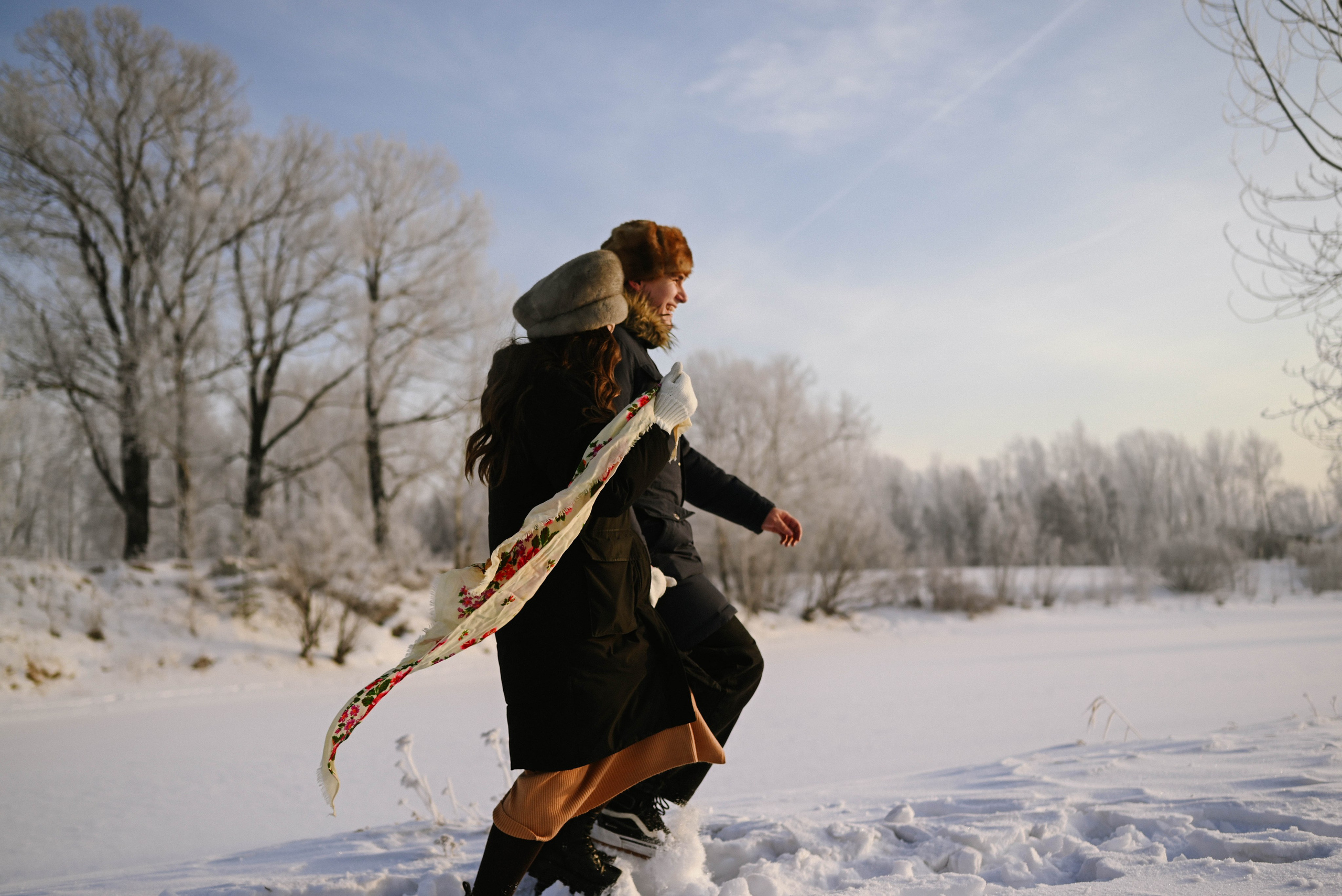 Катя и Саша. Морозное LoveStory. Фотограф Красноярск Базуев Марк