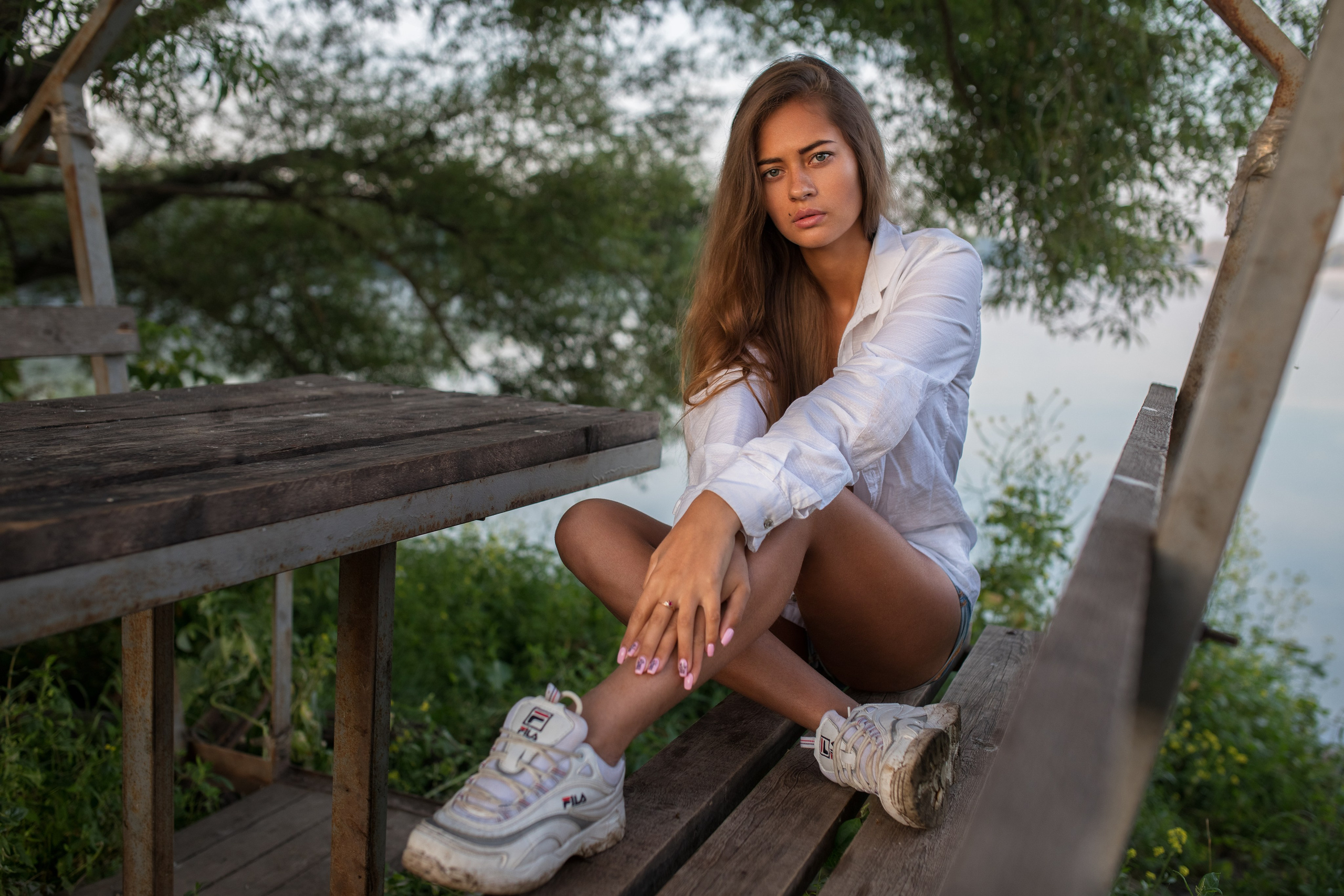 Фотосет с Ольгой на берегу озера для «себя»