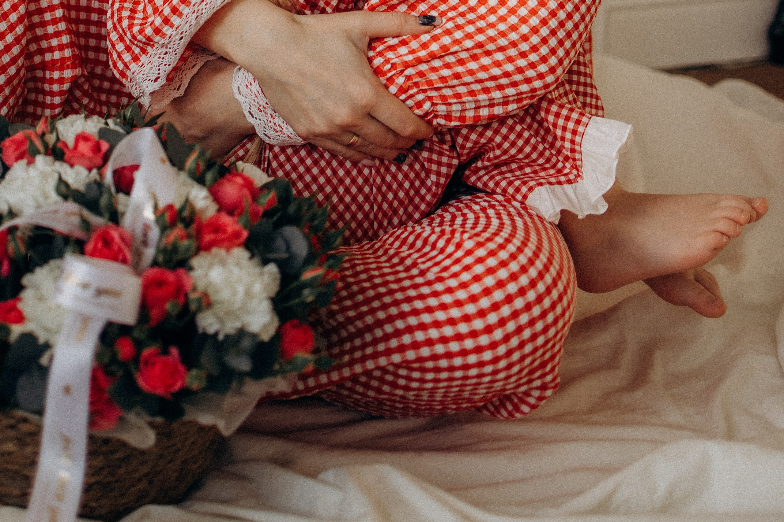 Та самая милая фотосессия мамы и доченьки в студии (февраль, 2026г), г. Обнинск (Калужская обл.). Надежда Стар семейный и церковный фотограф в Жукове и Калужской области