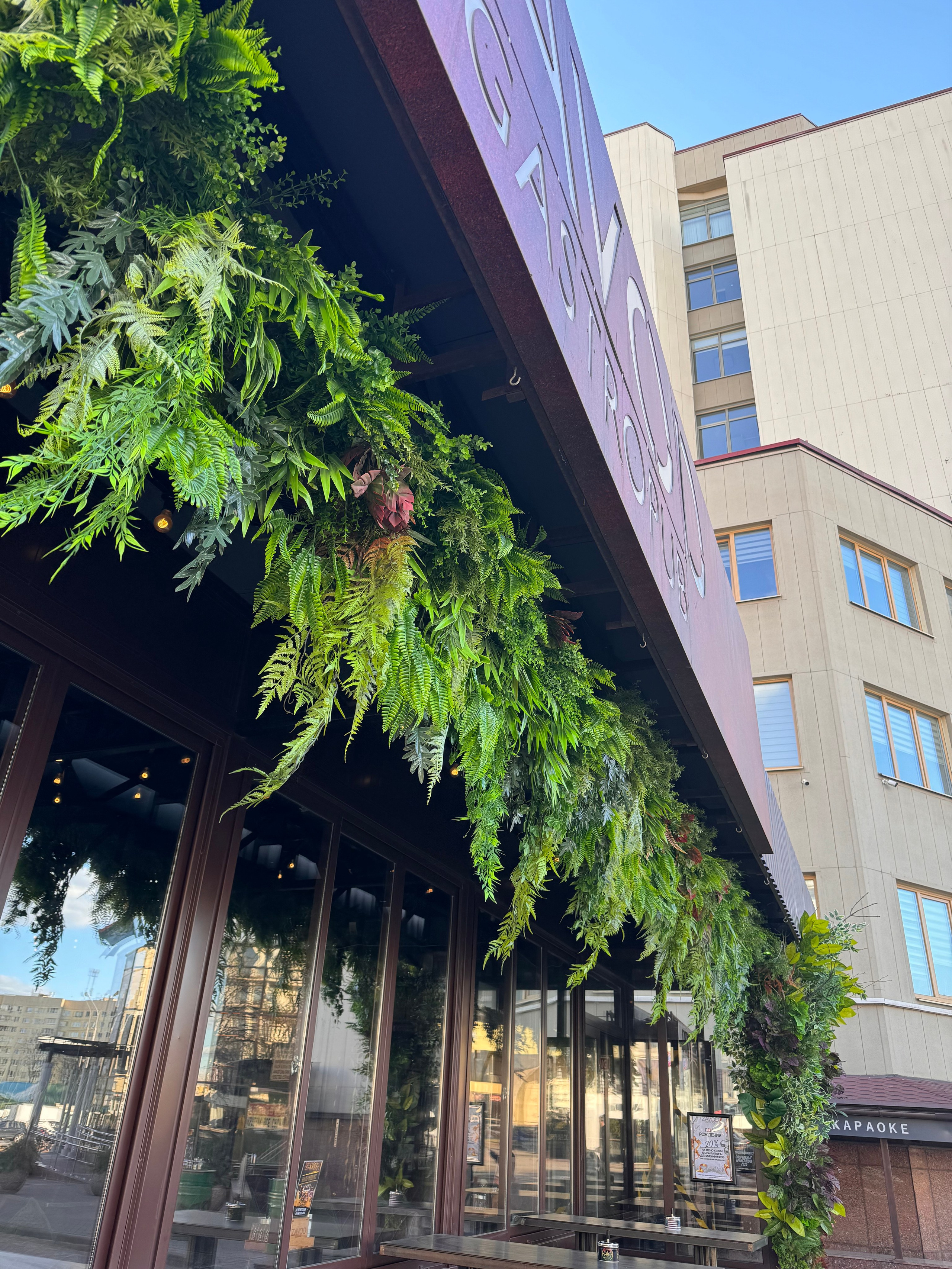 Декоративное озеленение потолка, Декоратор Алёна Шевелёва, Минск