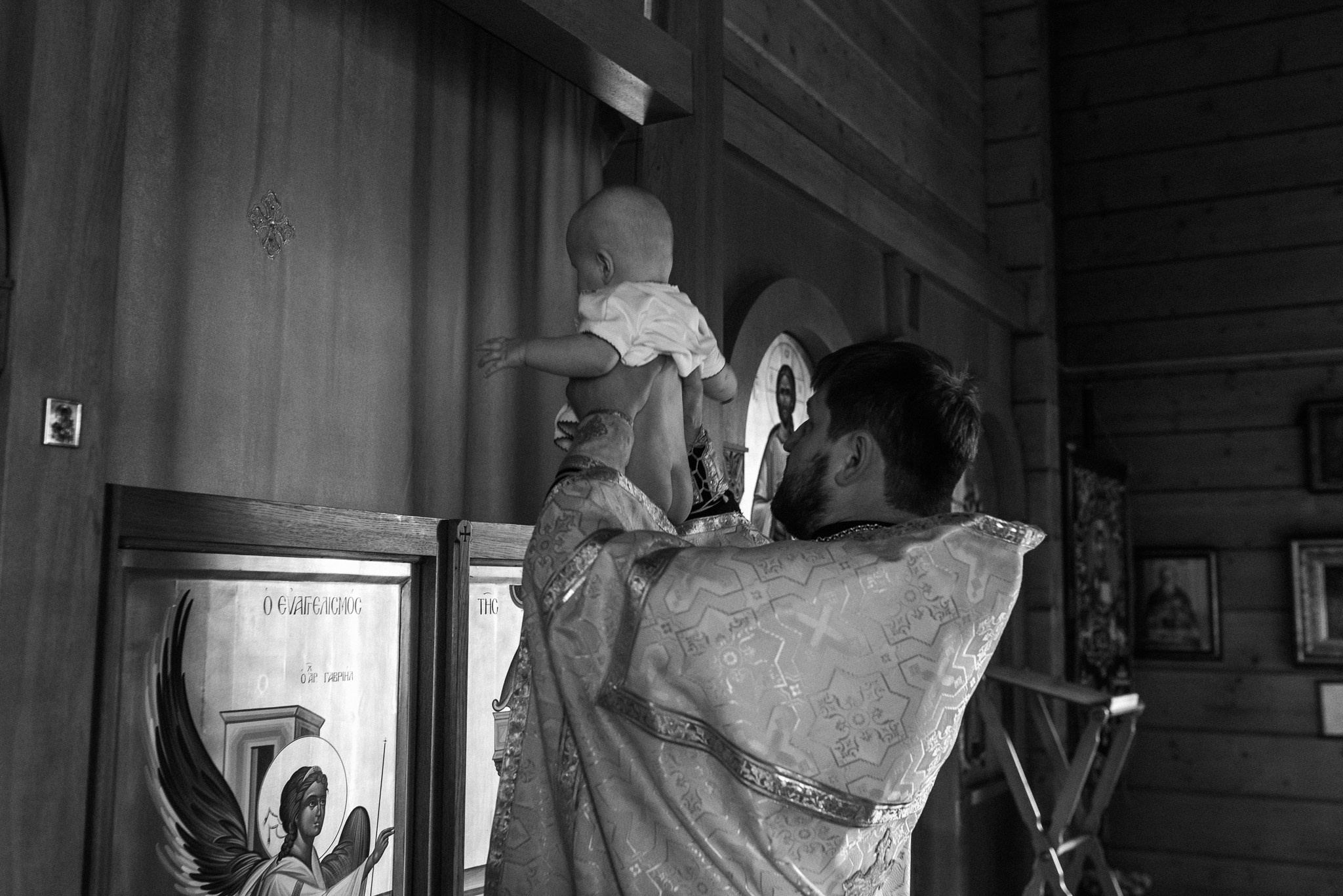 Крещение в церкви. Свадебный и семейный фотограф из Санкт-Петербурга Климов Анатолий
