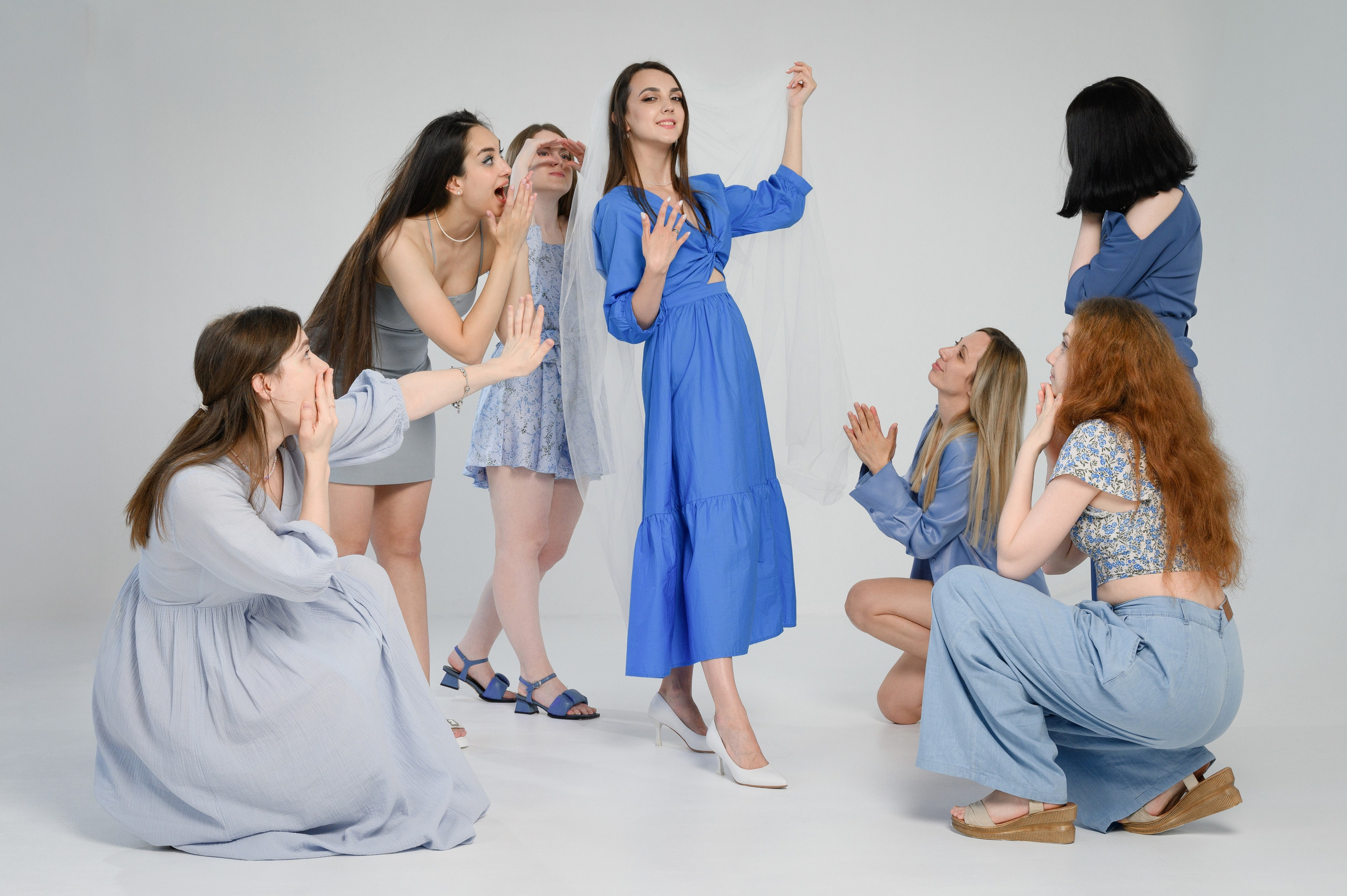 Девочки — такие девочки! Девичник в студии. Свадебный фотограф Константинова Елена