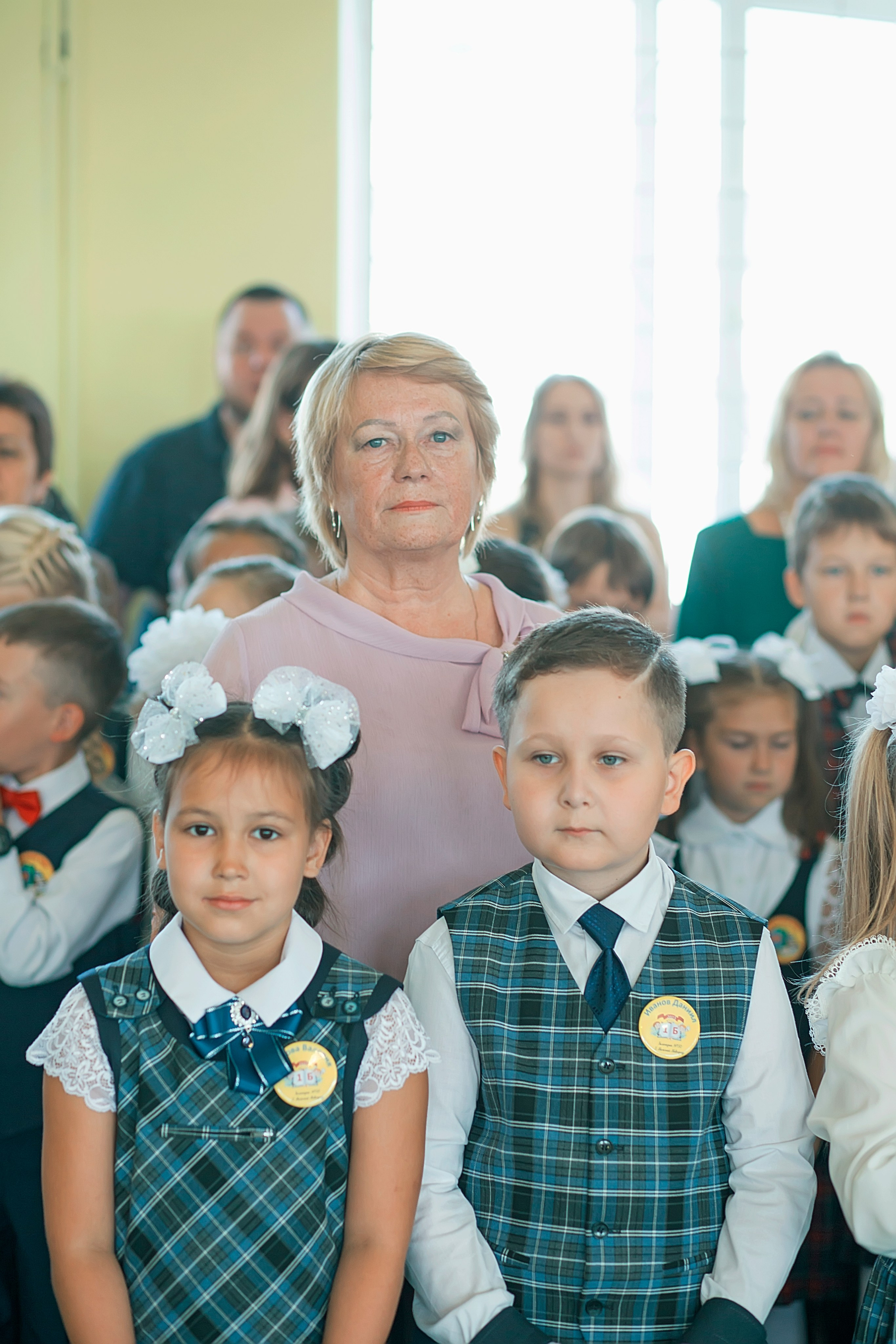 Первый класс линейка, в классе, портреты. Семейный и детский фотограф в Нижнем Новгороде