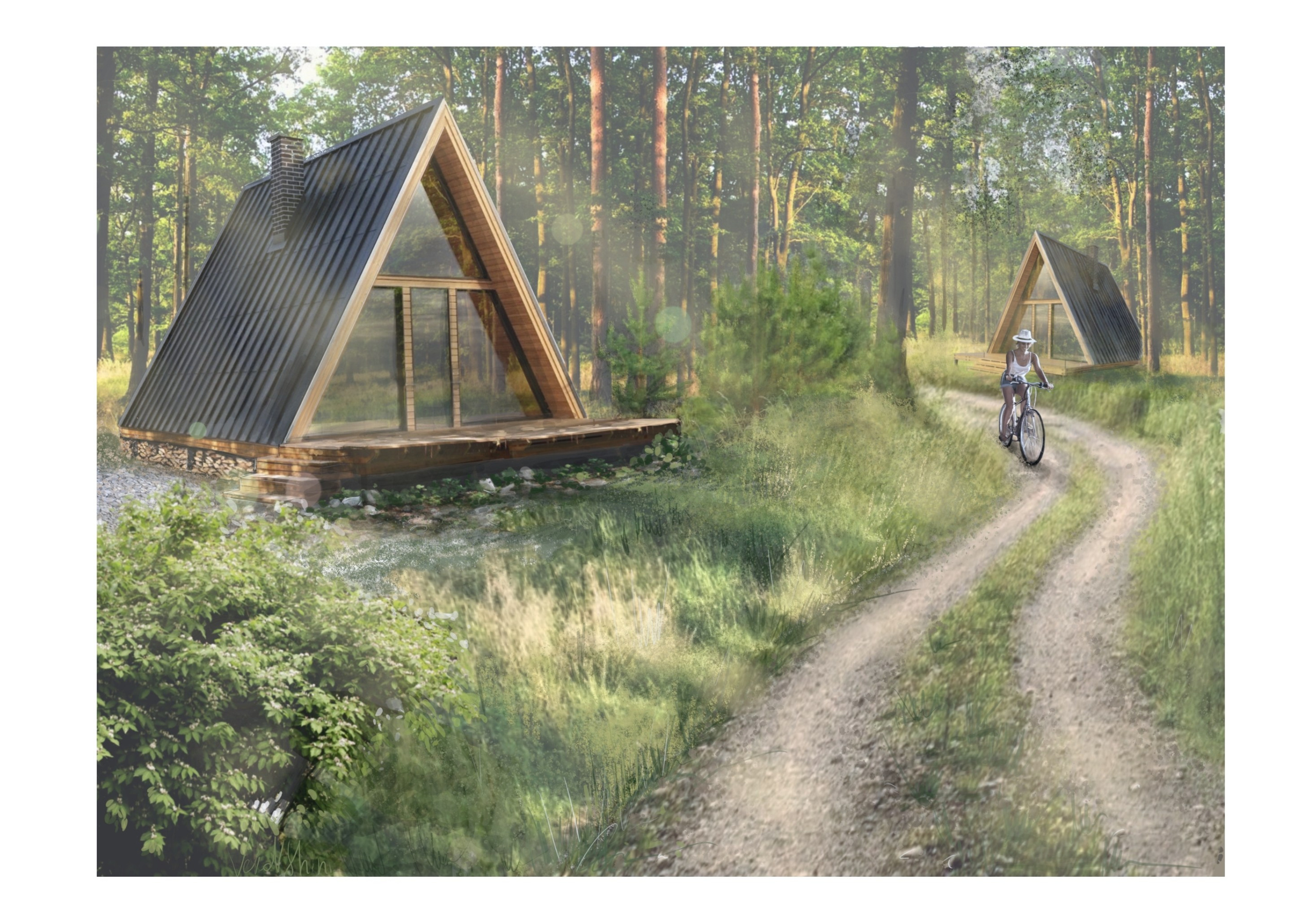 Концептуальная предпроектная визуализация. Ландшафтная архитектура, проектирование и дизайн садов