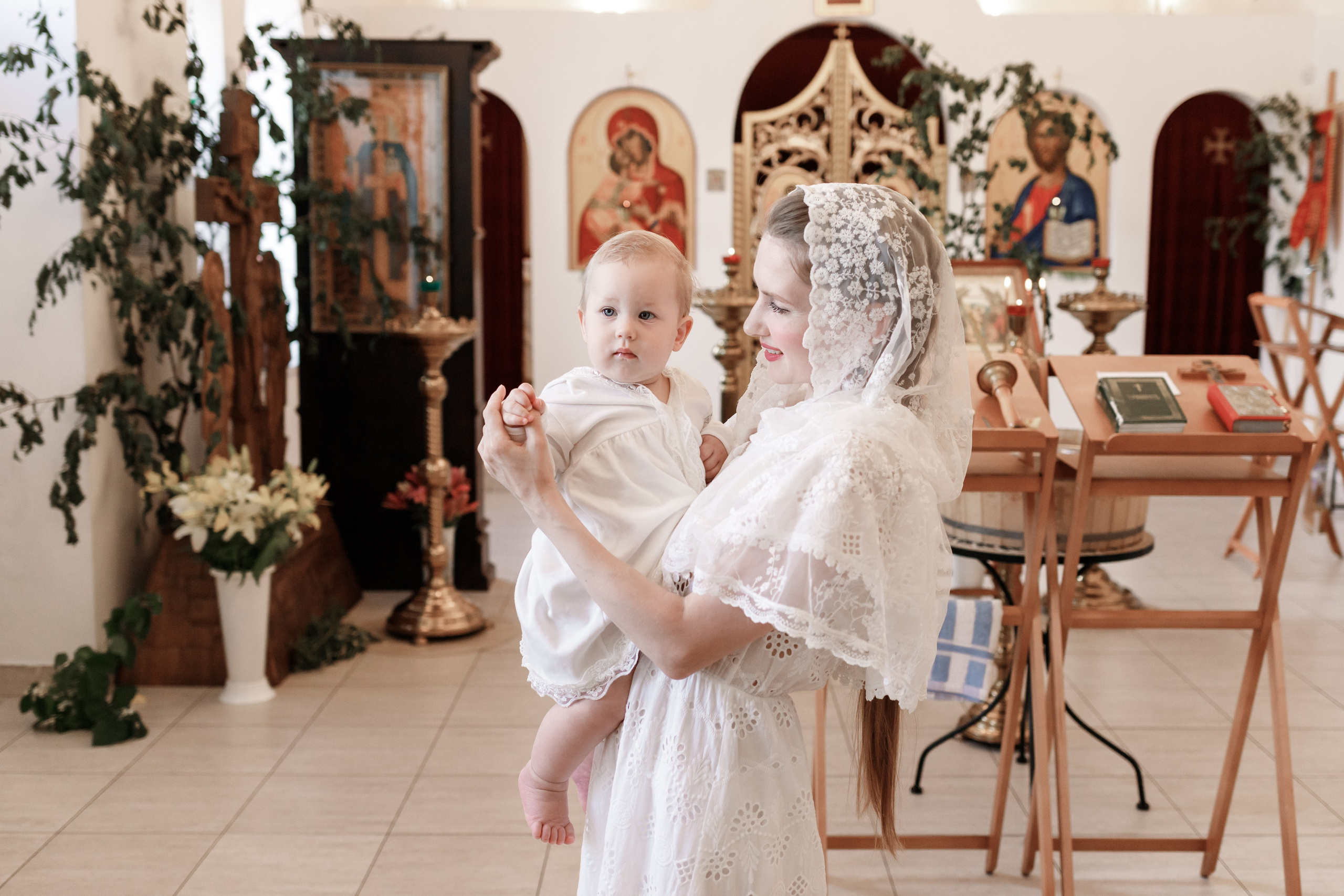 Крещение Василисы. Фотограф новорожденных в г. Оренбурге Екатерина Козлова