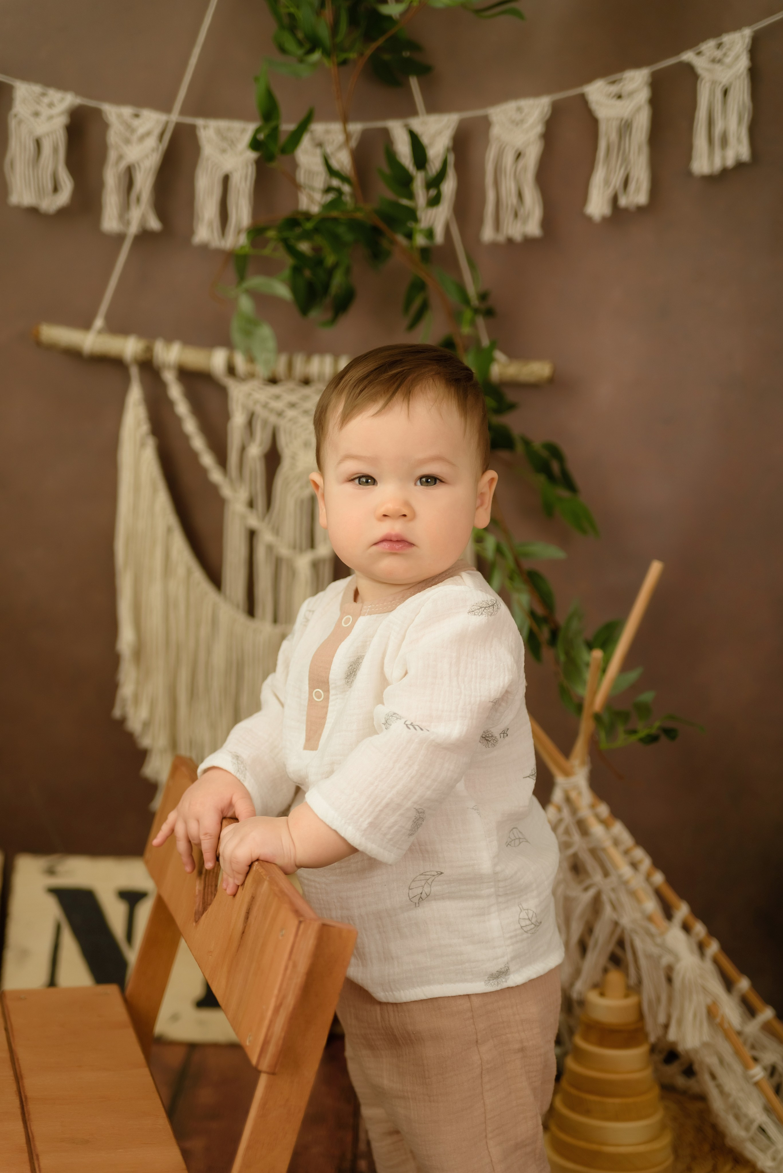 Детская фотосессия «Бохо» Савелию 1 годик. Детский Фотограф |Фотограф на годик в Брянске Ирина Романова