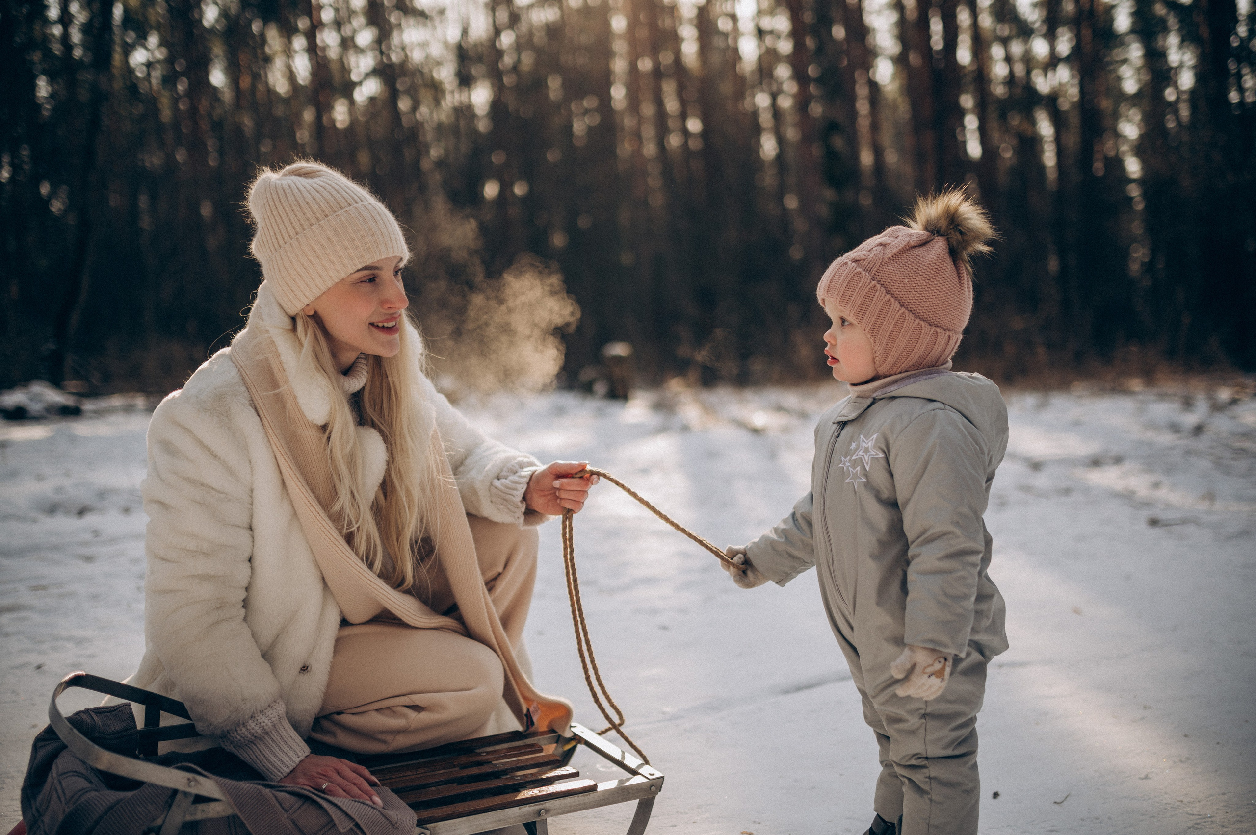 Зимняя фотосессия в лесу. Семейный фотограф в Домодедово и Москве Елена Пичугина