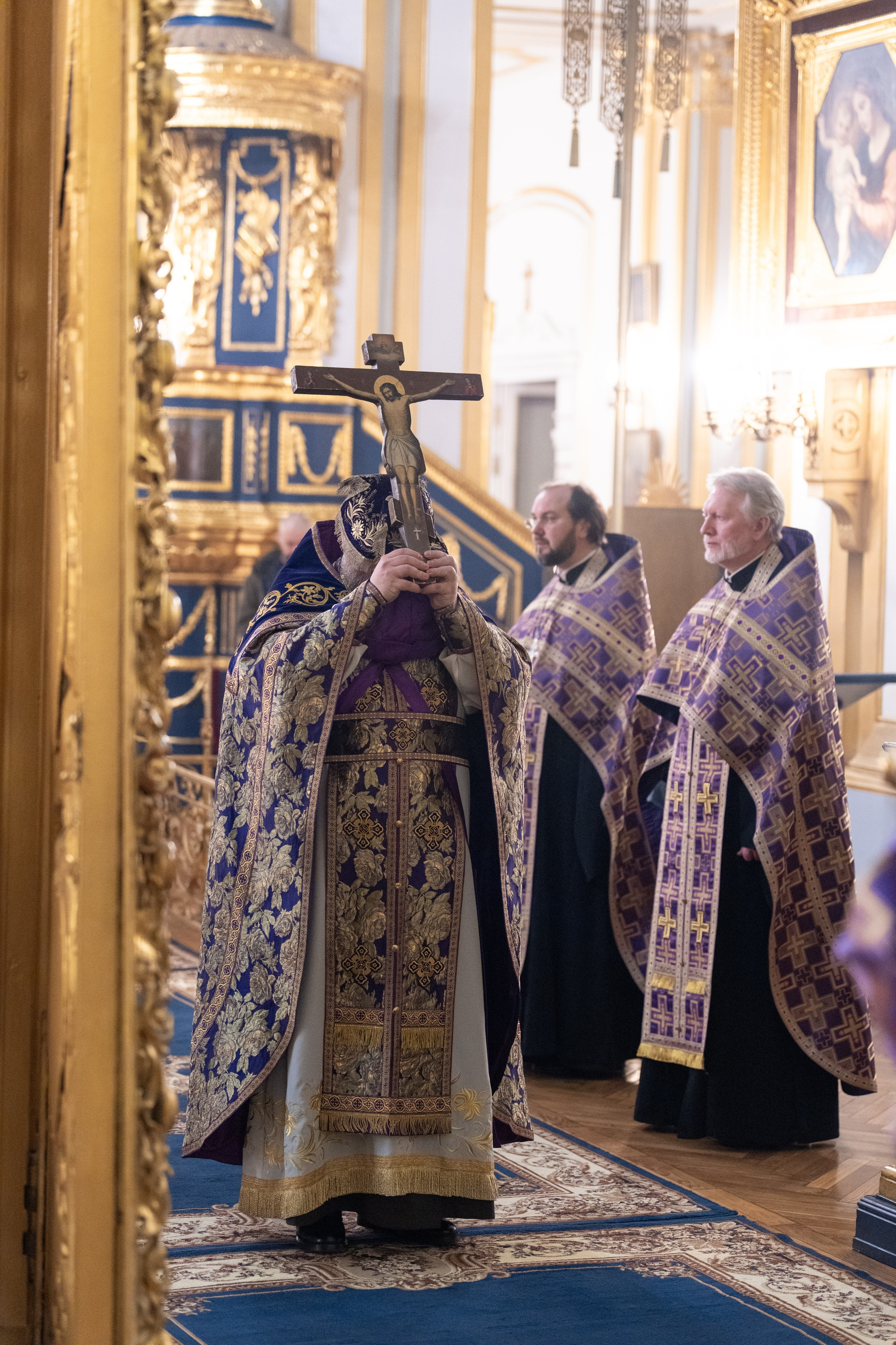 Воскресное бдение в канун Недели Крестопоклонной. НИКОЛО-БОГОЯВЛЕНСКИЙ МОРСКОЙ СОБОР