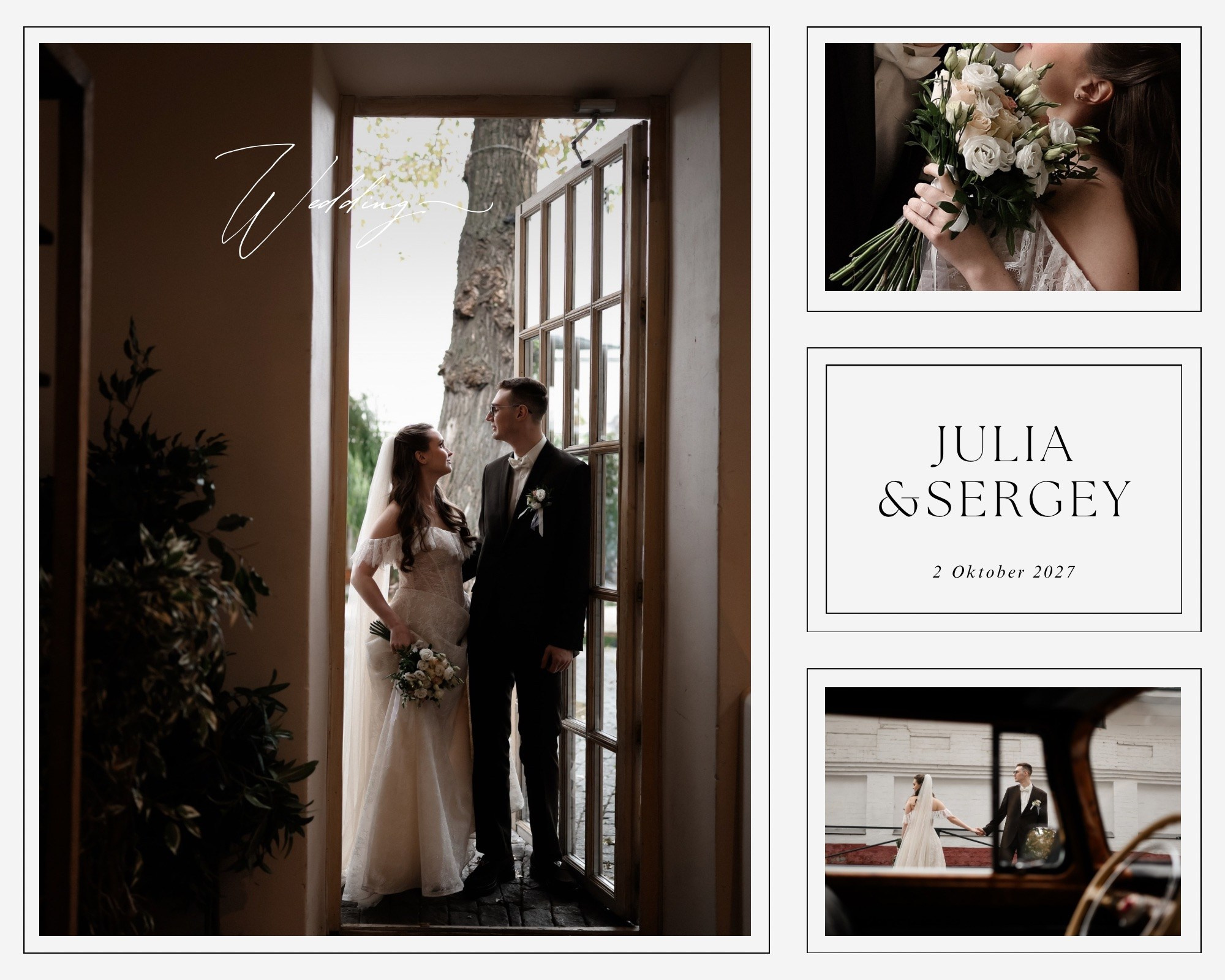 The wedding of Yulia and Sergei. Свадебный фотограф в Москве Людмила Яковлева