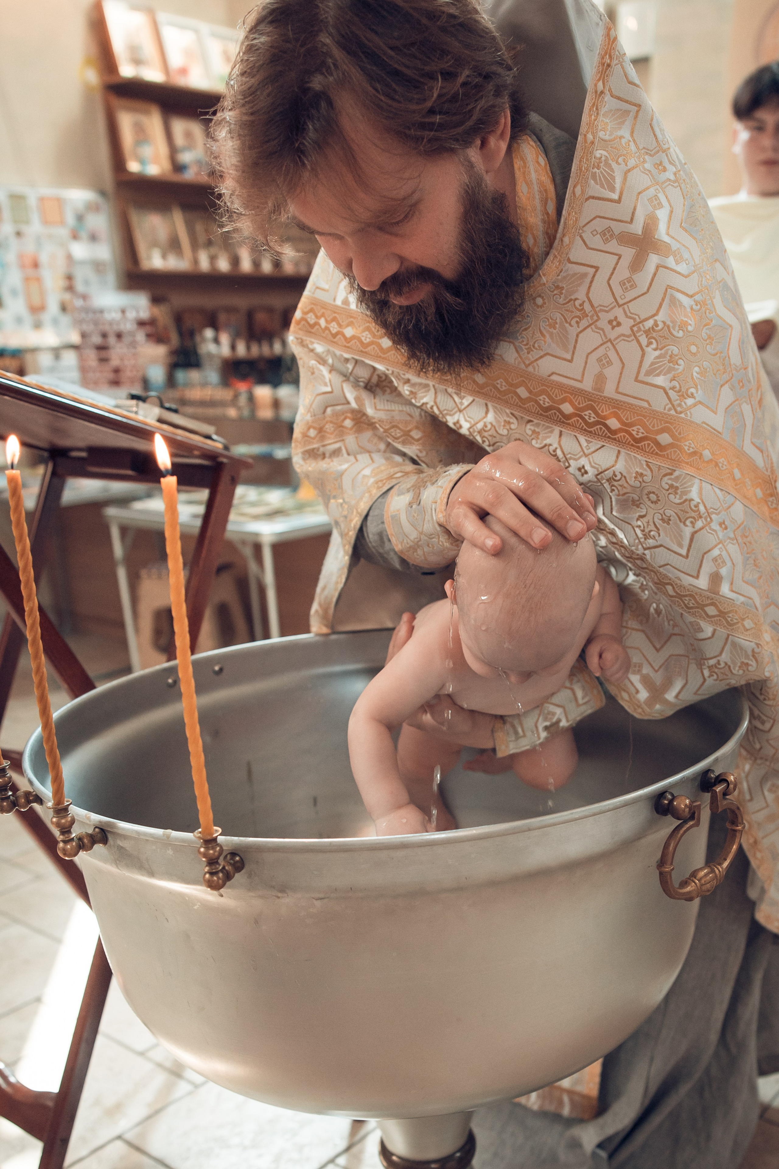 Таинство Крещения Василия. Храм в честь иконы «Всецарица». Семейный фотограф в Рязани и Рязанской области