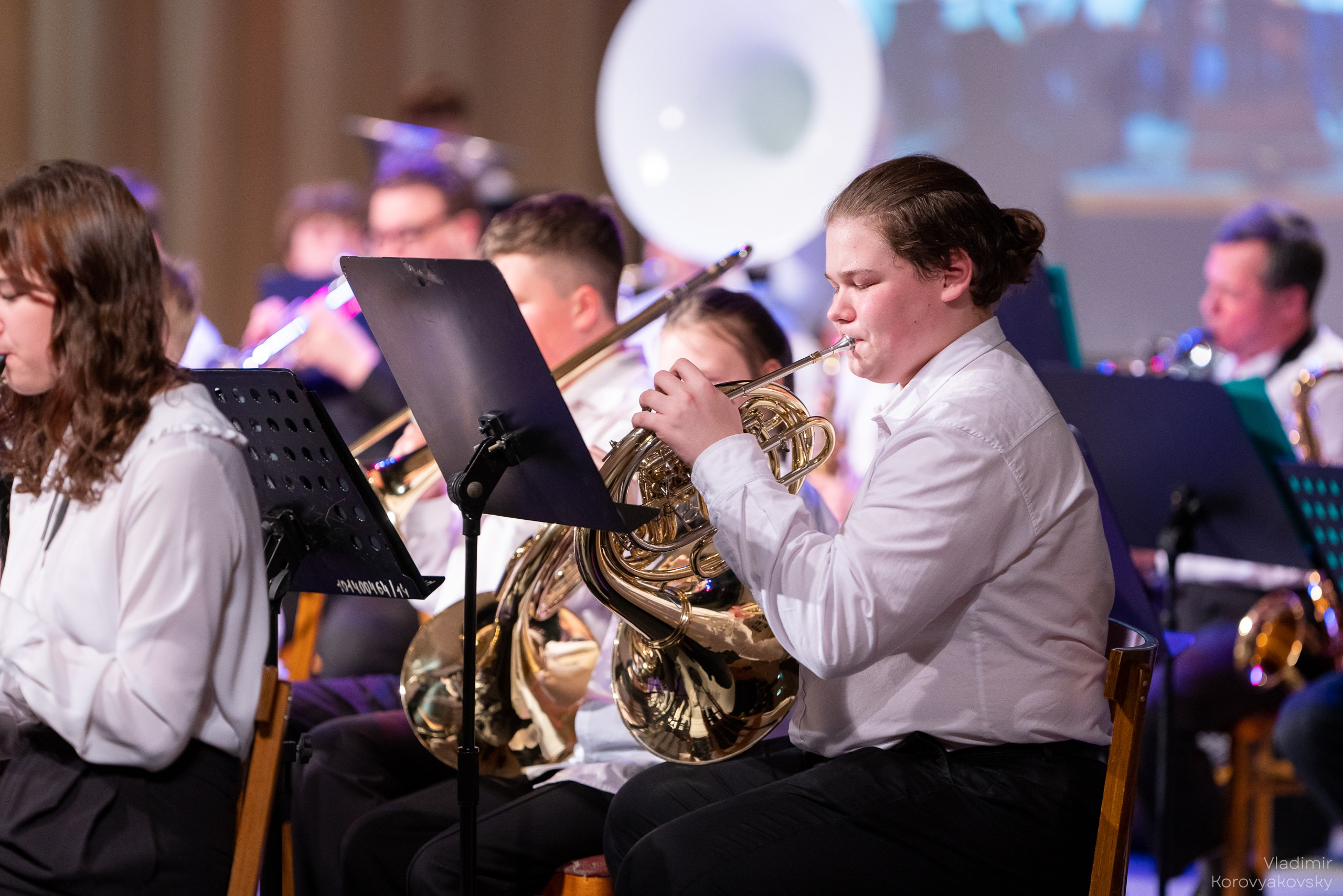 Новогодний концерт Духового оркестра ЦГИ. Фотограф Владимир Коровяковский