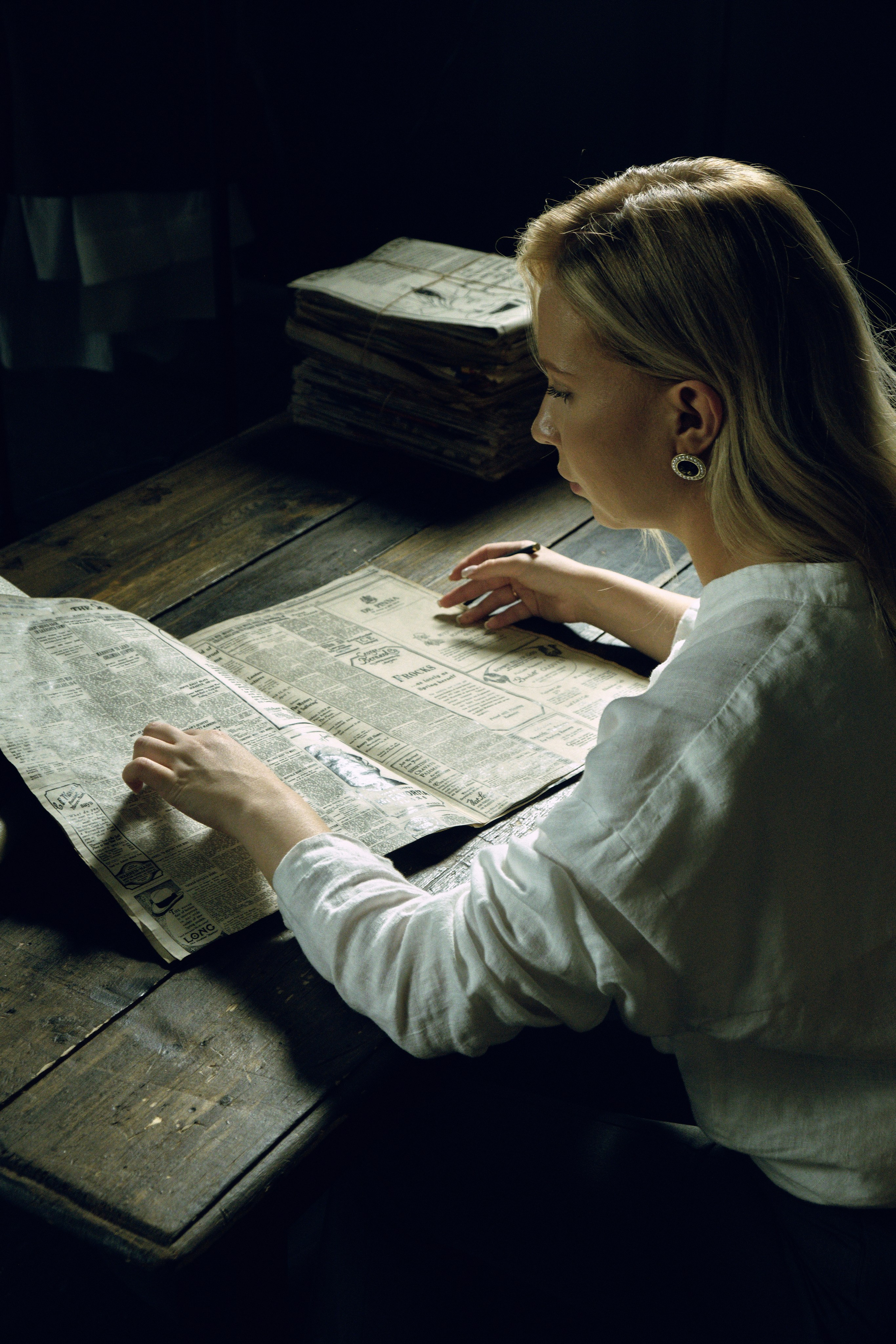 Уникальная фотосессия в стиле нуар для портрета, Москва. 
