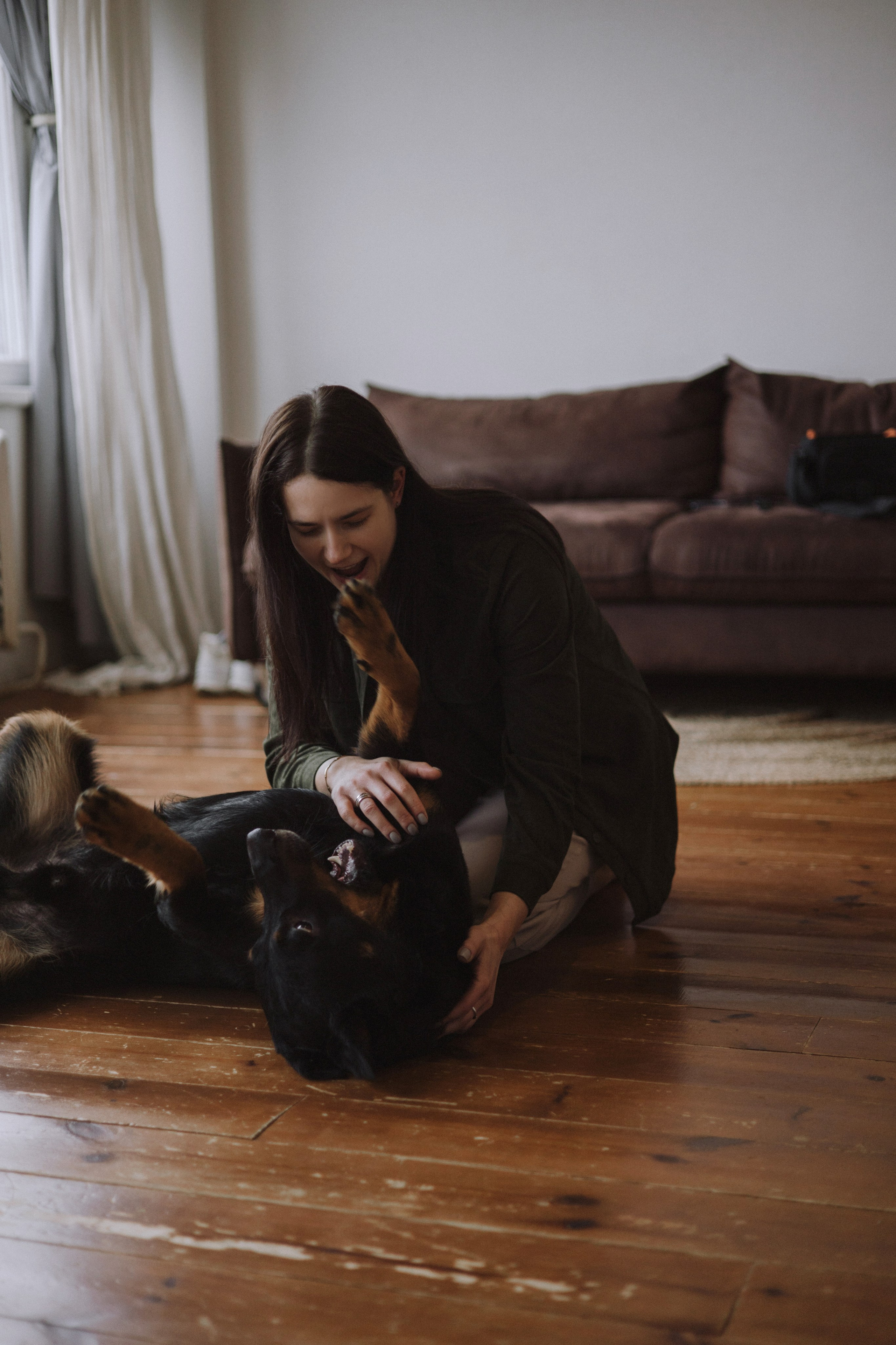 Полина и Зевс. Фотограф-анималист Богданова Полина