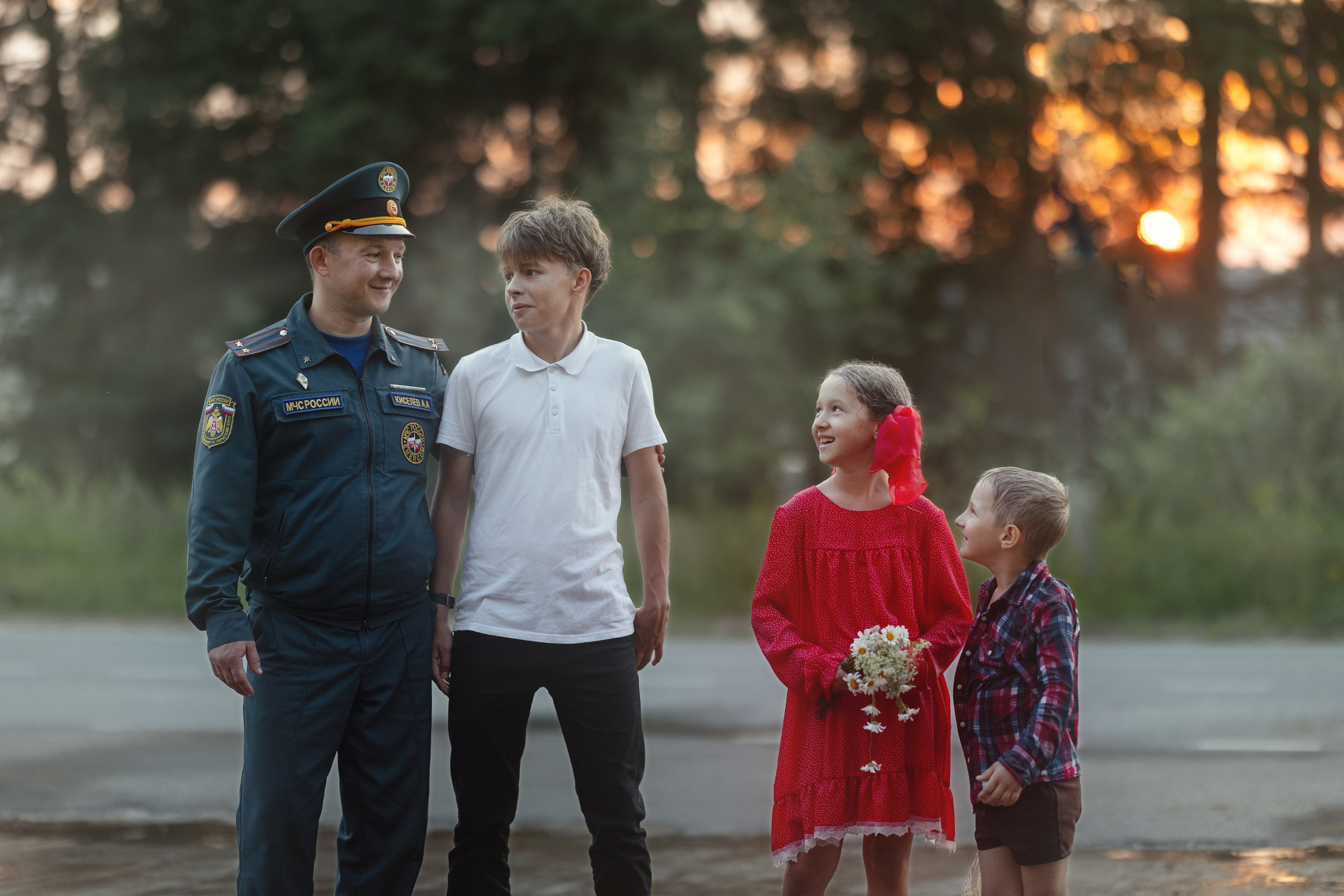 Ретро серия. Дети в пожарной части. Фотограф Елена Бабушкина