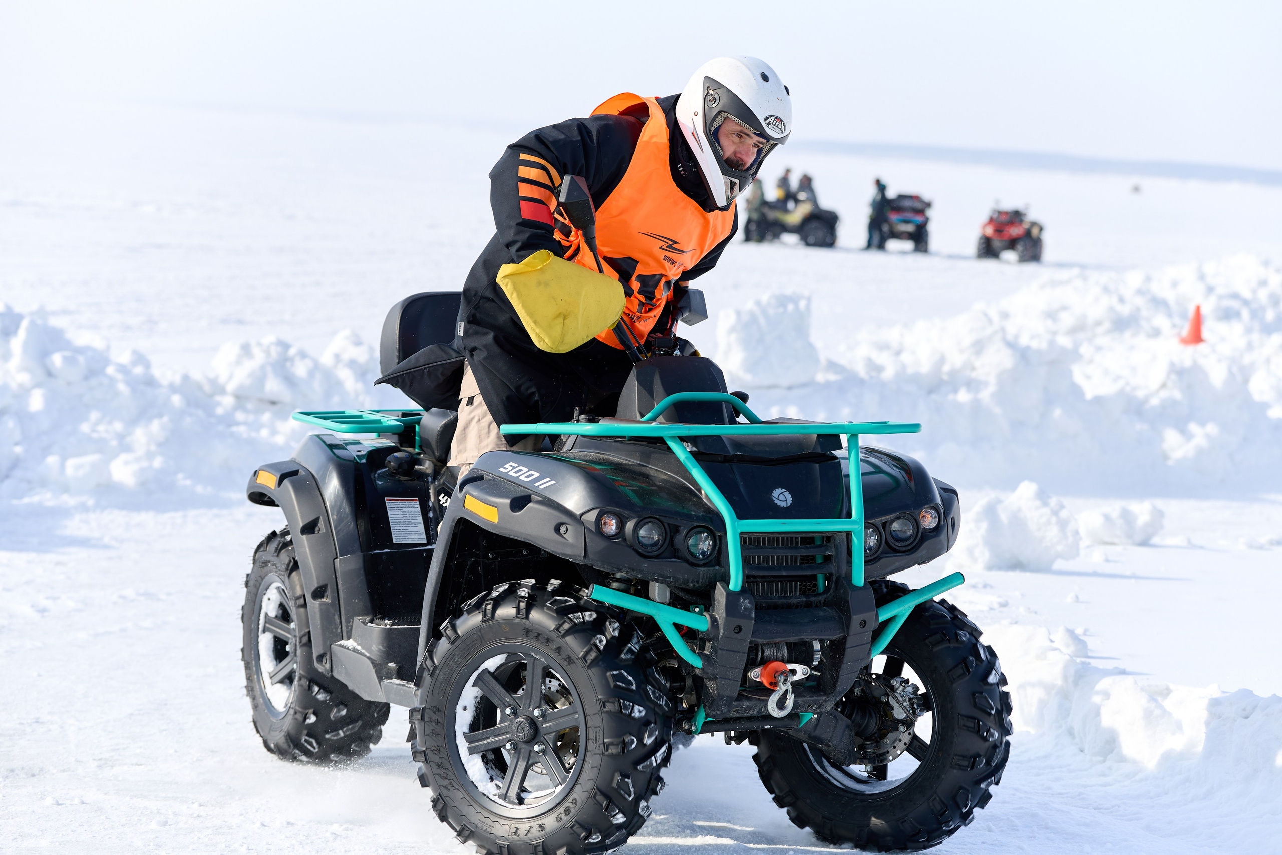 Топим Лёд — 2026. Соревнования на квадроциклах. Фотограф в Новосибирске Алена Скокова