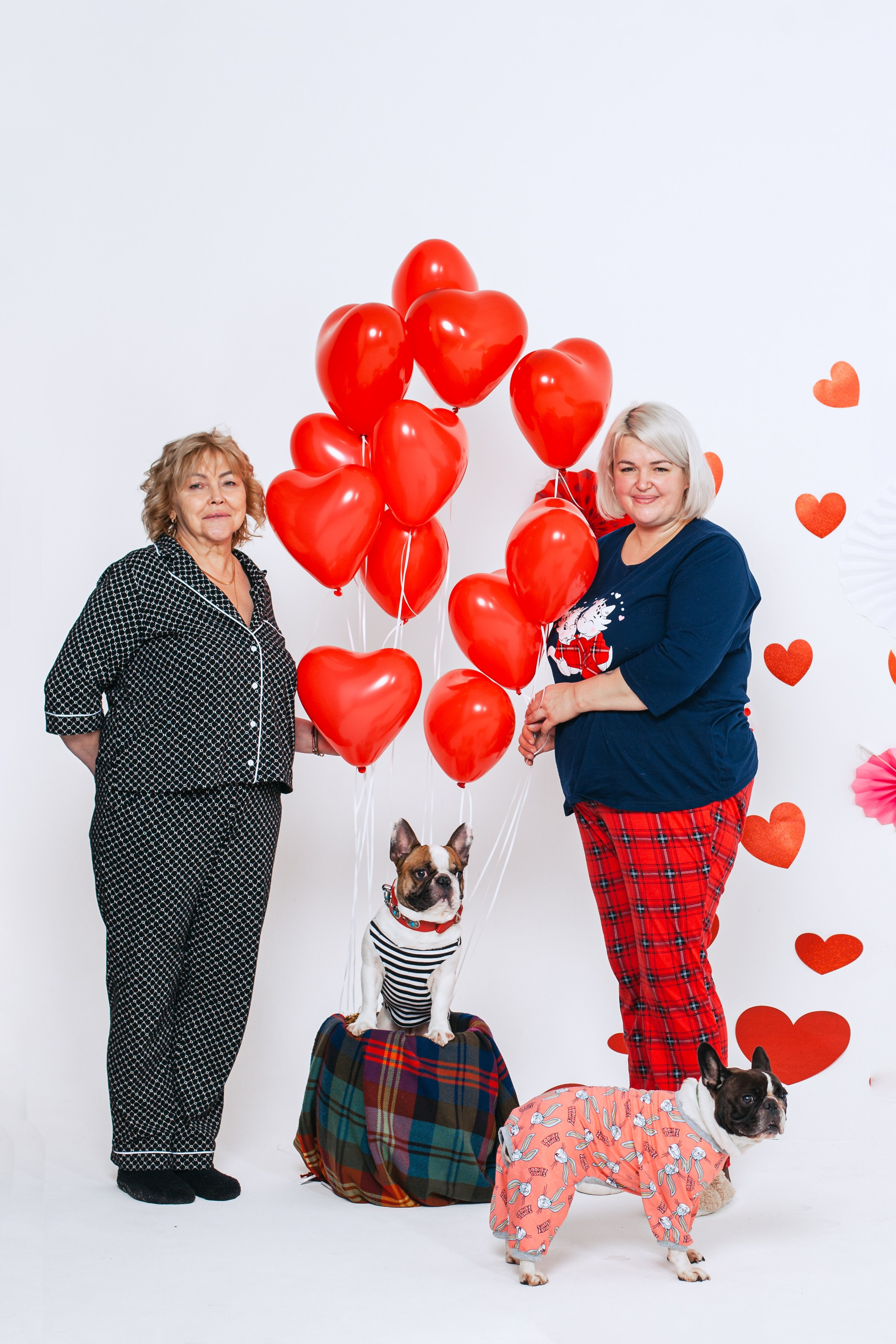 Пижамная вечеринка французских бульдогов и их хозяев. Фотограф-анималист Татьяна Степанова