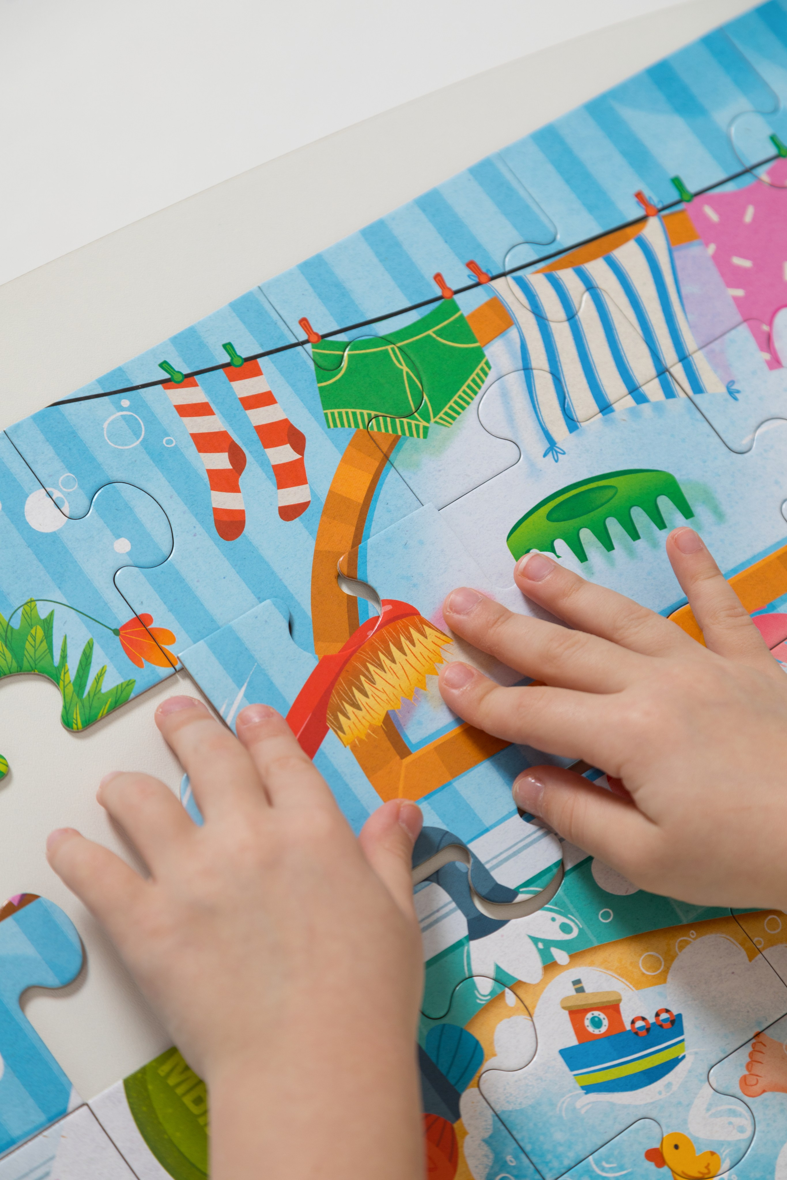 Имиджевая и каталожная съёмка для бренда детских пазлов. Детский и контент фотограф Надя Волкова Санкт-Петербург