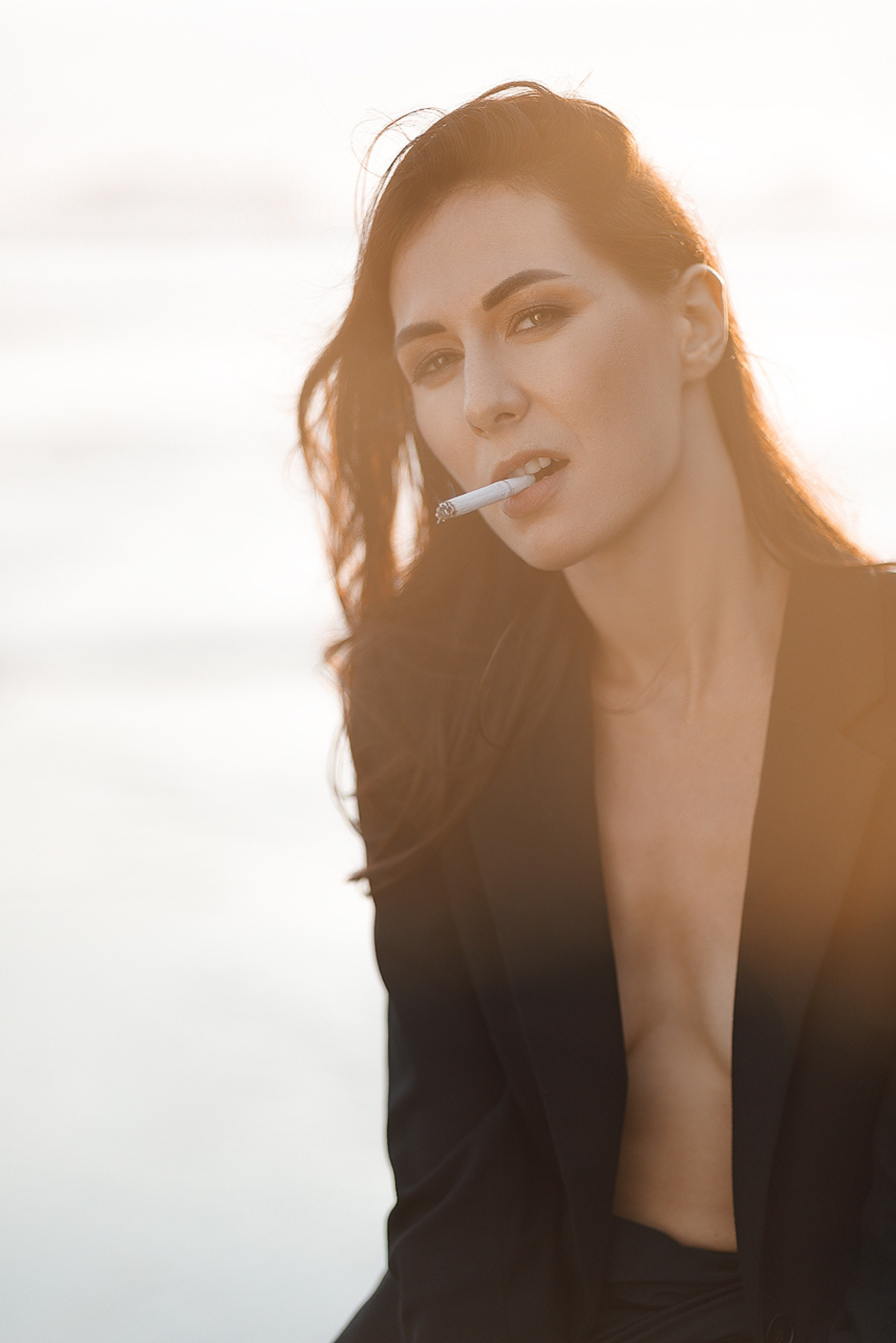 Фотосессия на закатном пляже на Бали